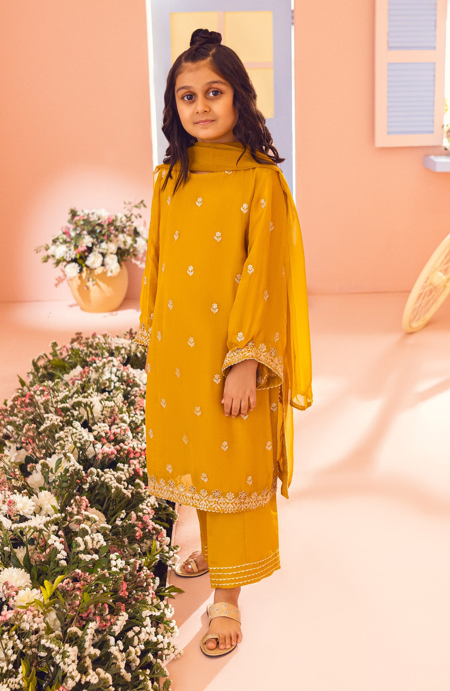 GRFK23S-3001 CHIFFON  READY TO WEAR SHIRT DUPATTA PANTS