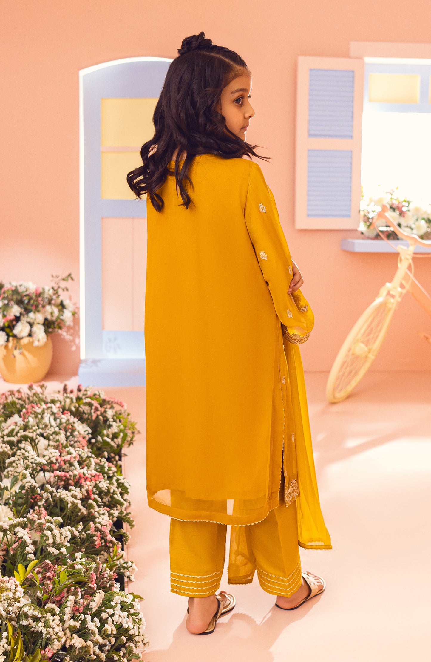 GRFK23S-3001 CHIFFON  READY TO WEAR SHIRT DUPATTA PANTS