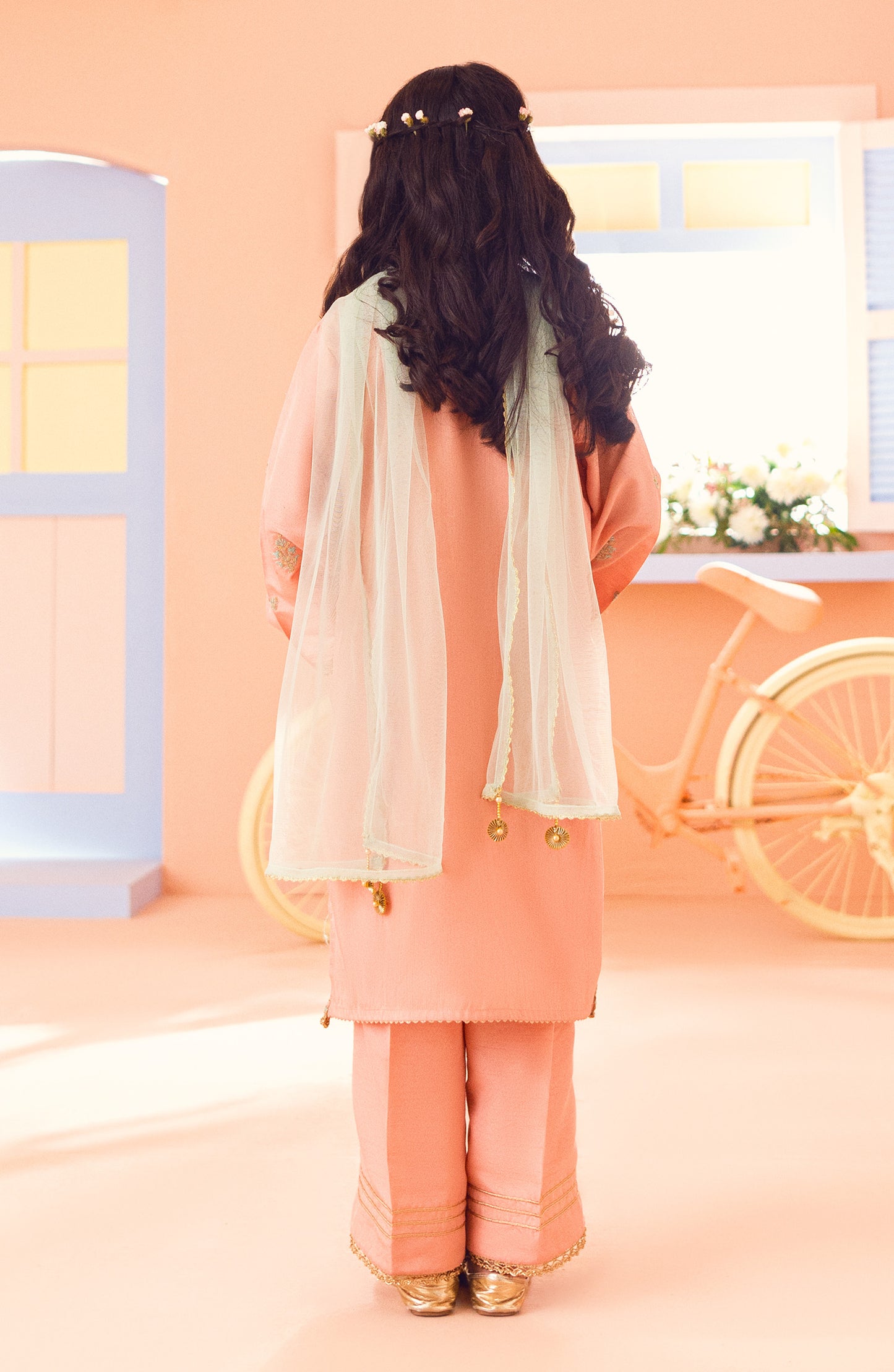 GRFR23S-3005 RAW SILK  READY TO WEAR SHIRT DUPATTA PANTS