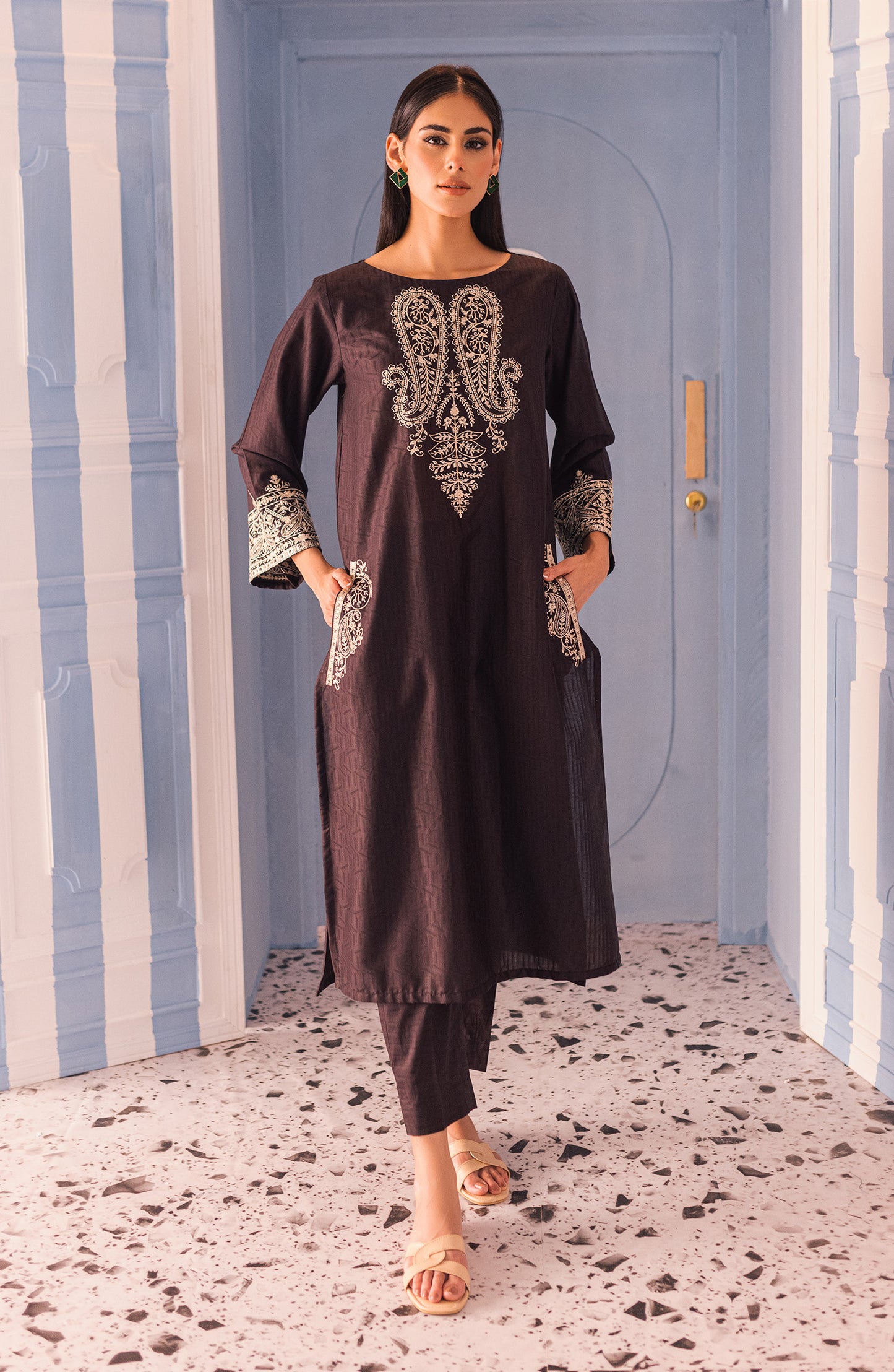 WRHR23S-2013 RAW SILK  READY TO WEAR SHIRT PANTS