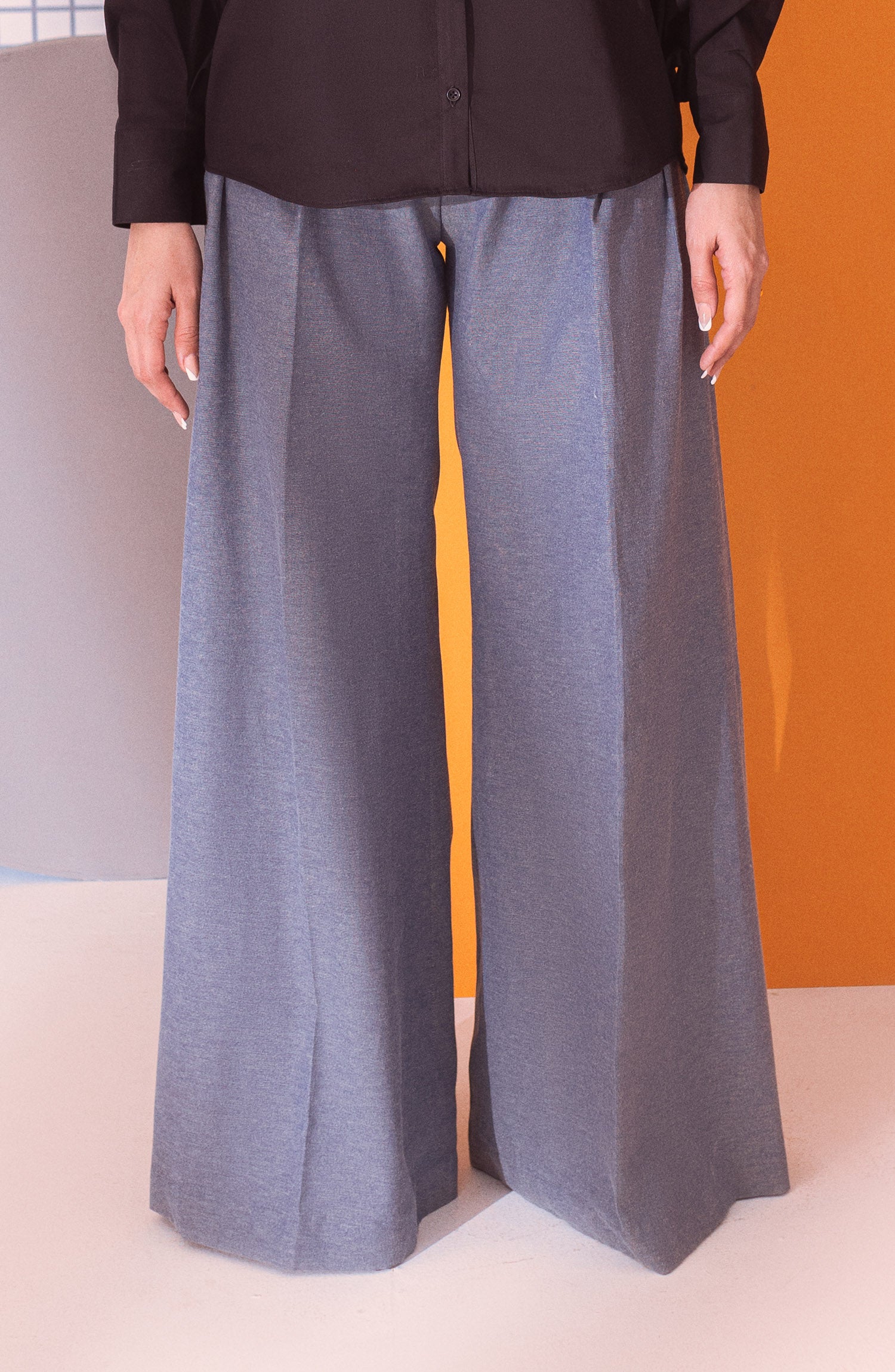 NW-B-PL-23-001 GREY COTTON SCPANTS WESTERN PANTS