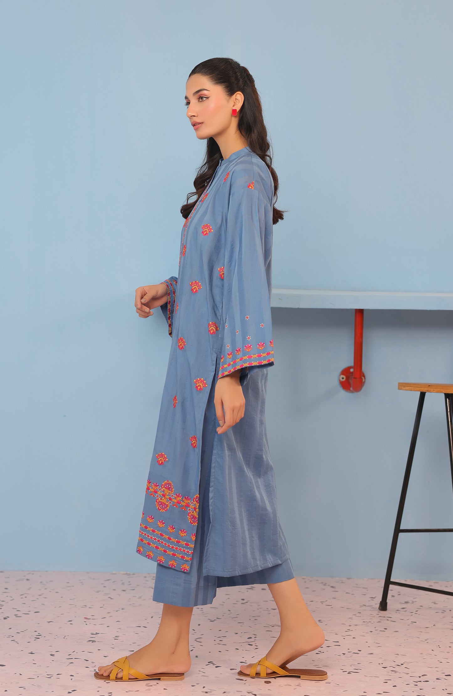 WRHJ23W-2023 JACQUARD Women READY TO WEAR SHIRT PANTS
