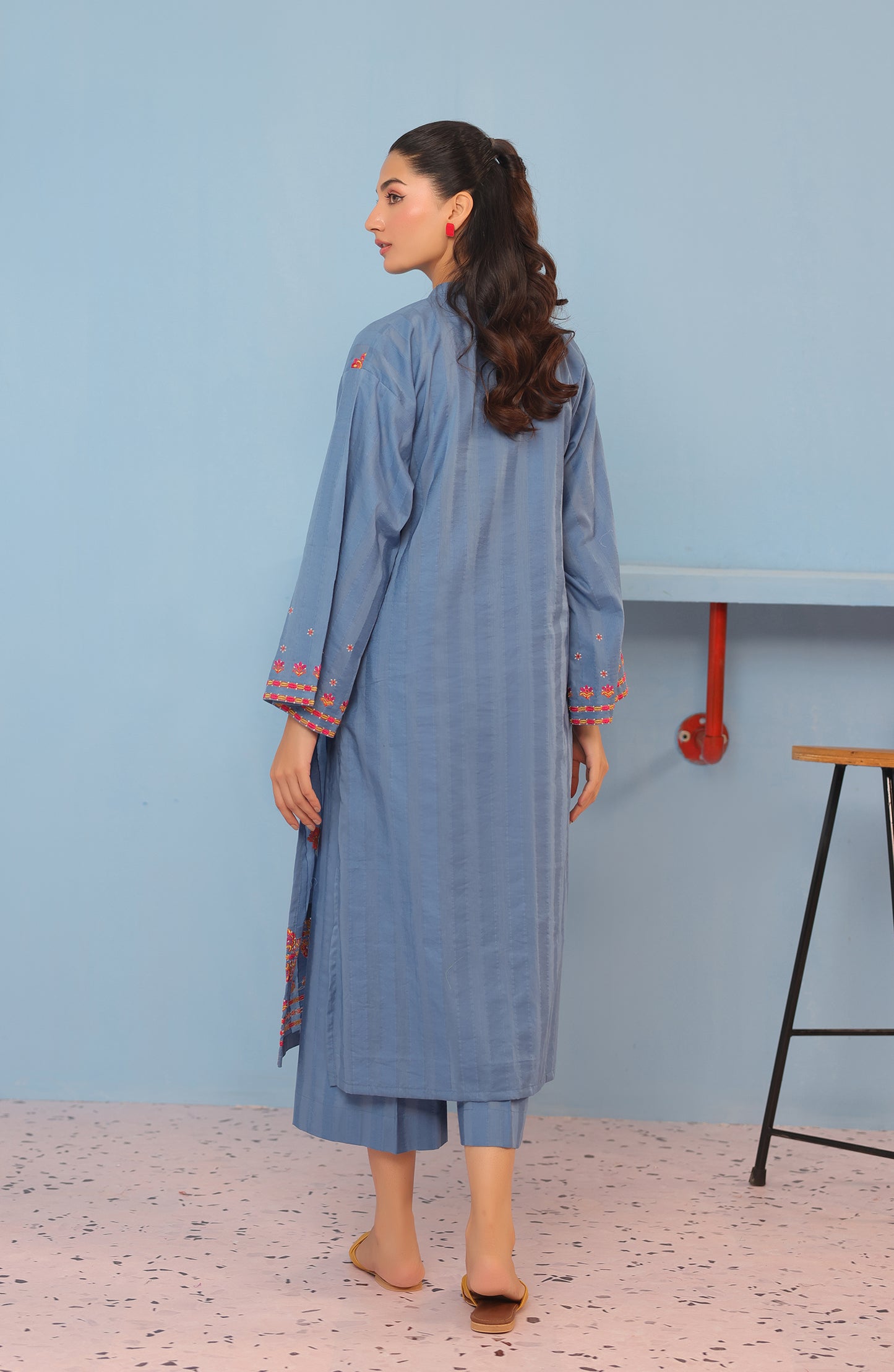 WRHJ23W-2023 JACQUARD Women READY TO WEAR SHIRT PANTS