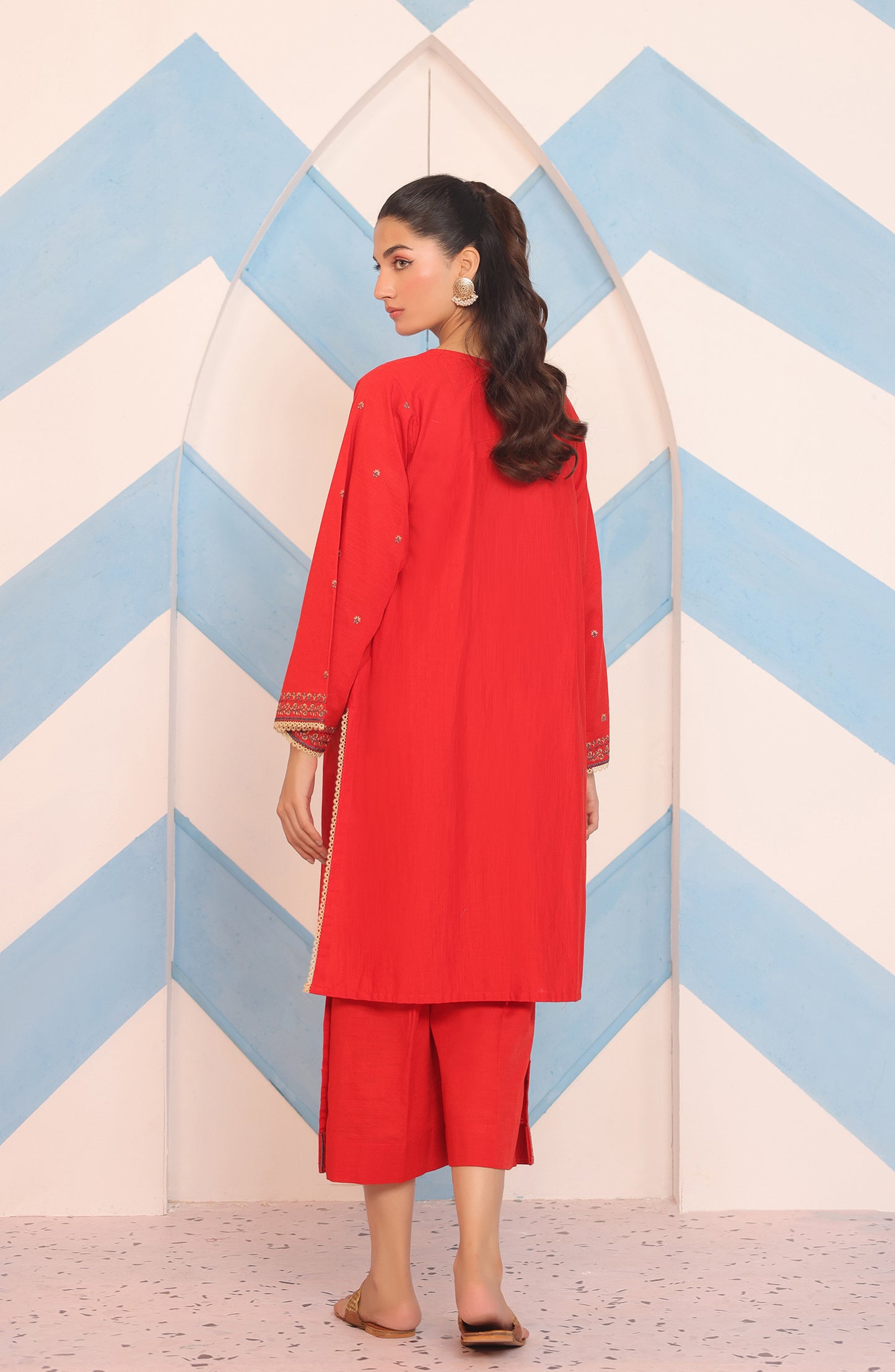 WRCK23W-3001 KHADDAR Women READY TO WEAR SHIRT DUPATTA PANTS