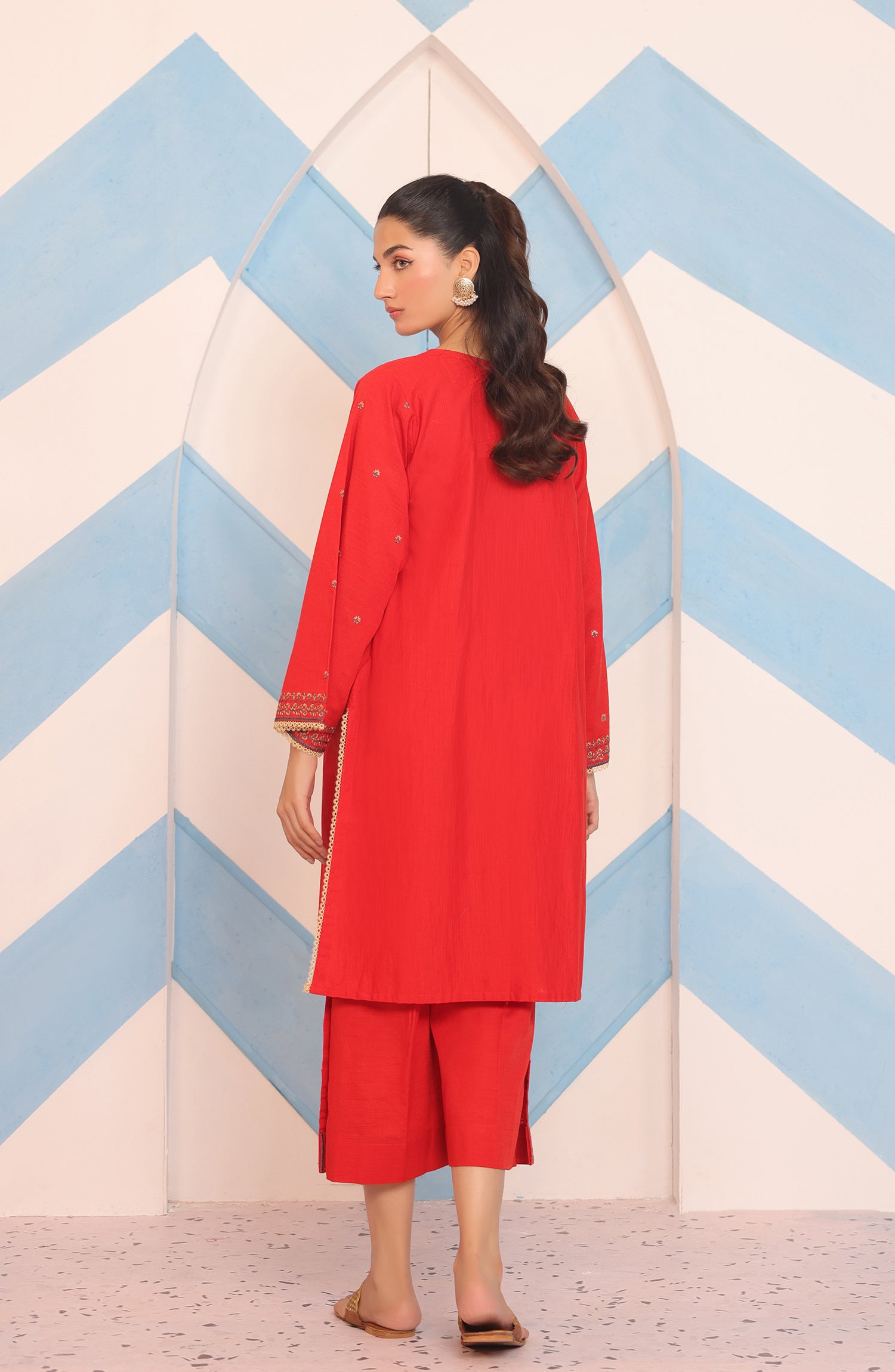 WRCK23W-3001 KHADDAR Women READY TO WEAR SHIRT DUPATTA PANTS