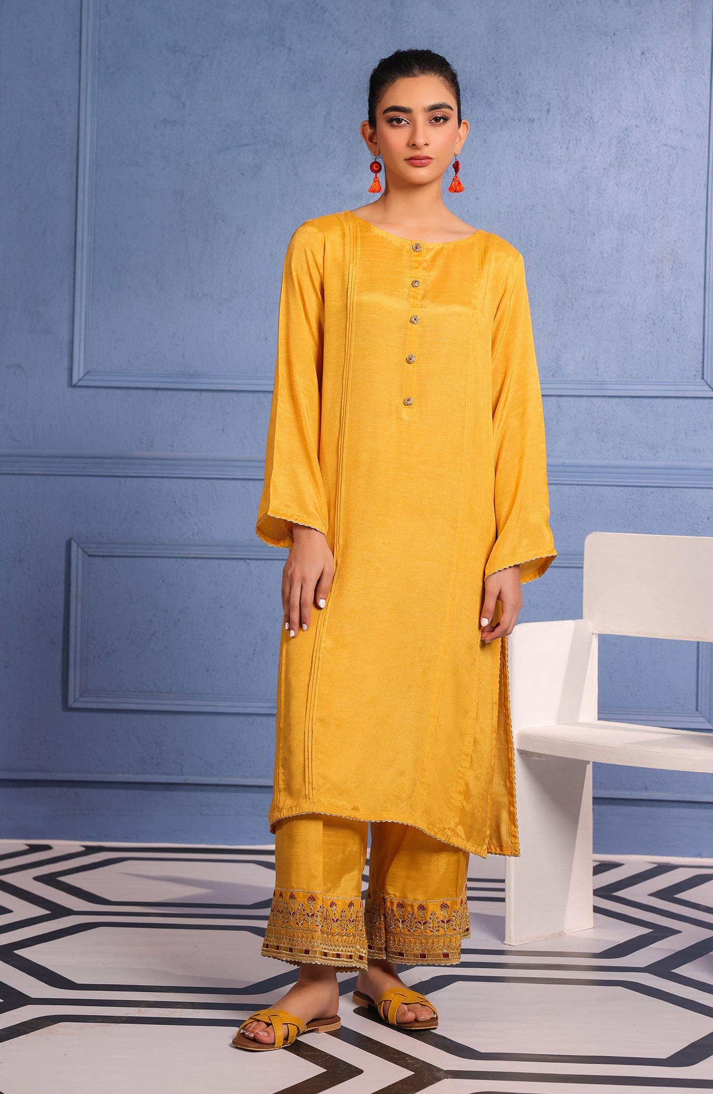 WRHR23S-2024 RAW SILK  READY TO WEAR SHIRT PANTS