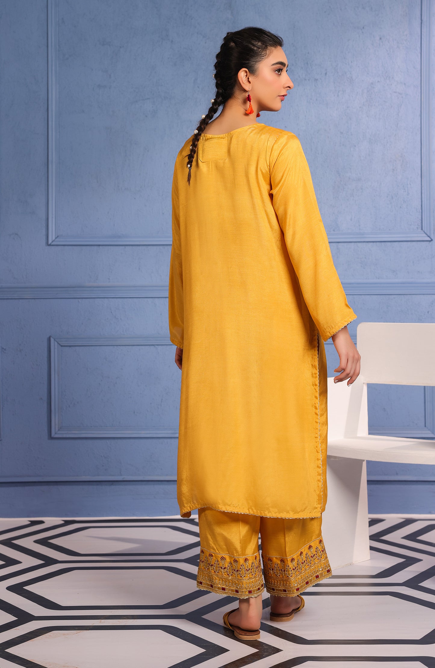 WRHR23S-2024 RAW SILK  READY TO WEAR SHIRT PANTS