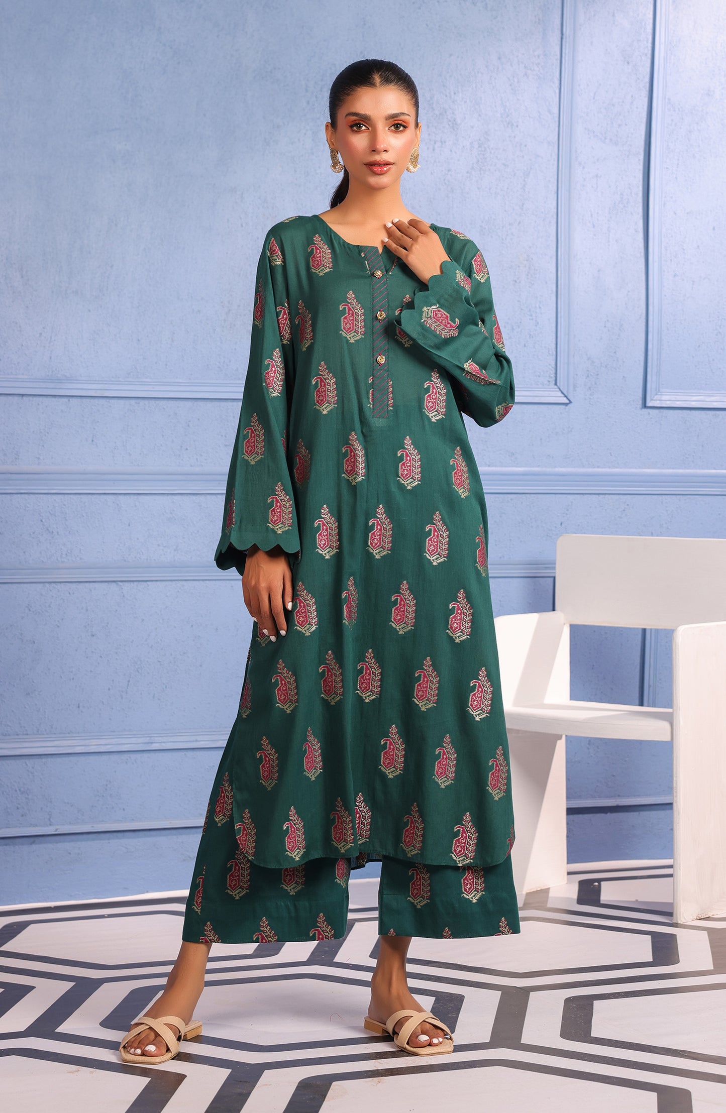 WRHJ23S-2009 JACQUARD  READY TO WEAR SHIRT PANTS