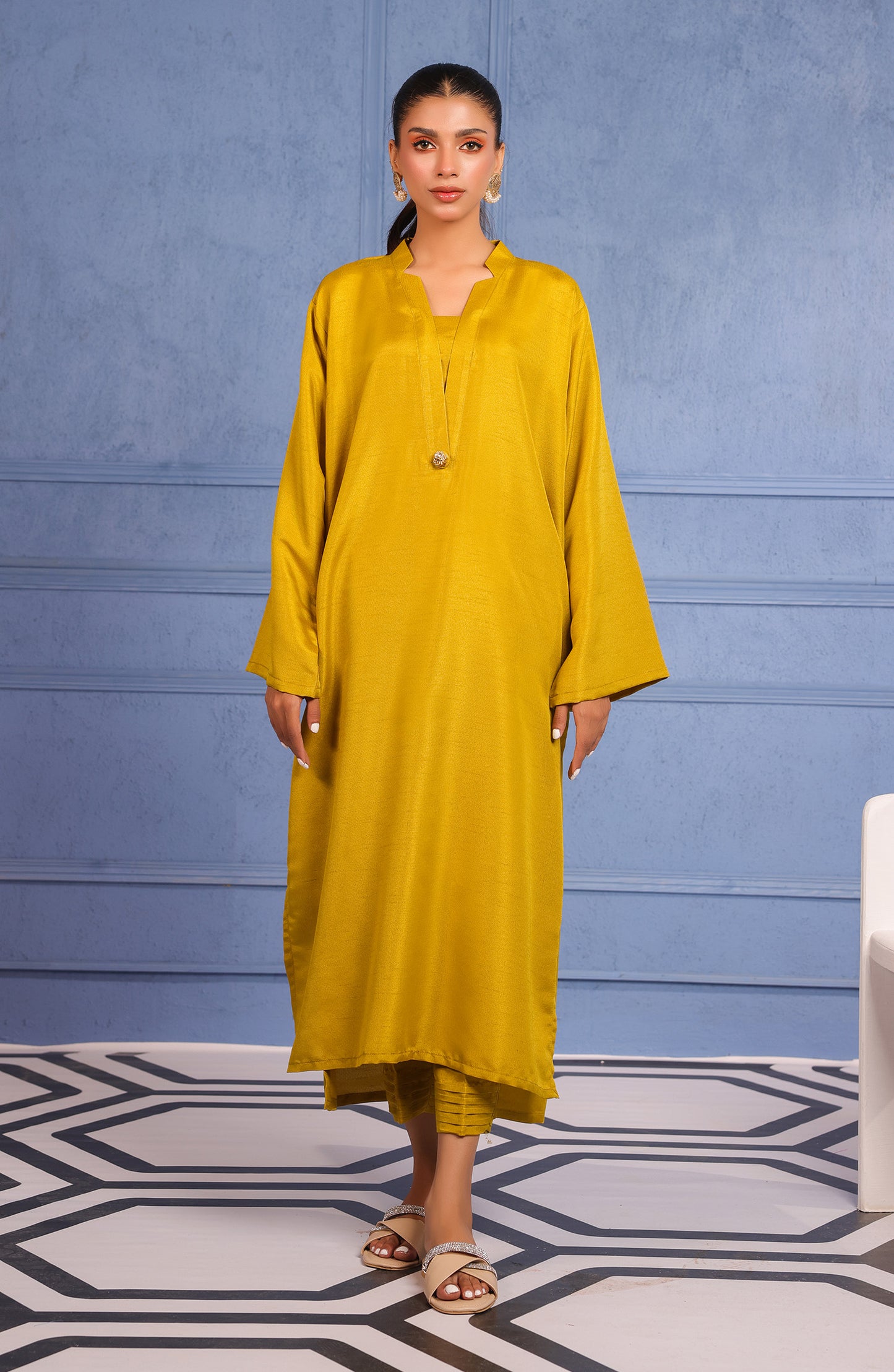 WRHR23S-2017 RAW SILK  READY TO WEAR SHIRT PANTS