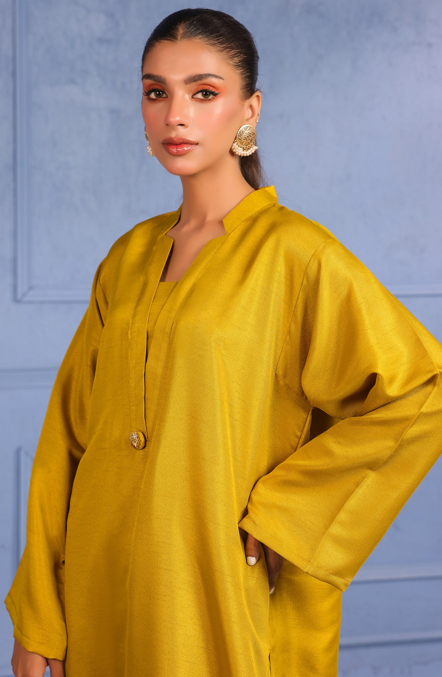 WRHR23S-2017 RAW SILK  READY TO WEAR SHIRT PANTS