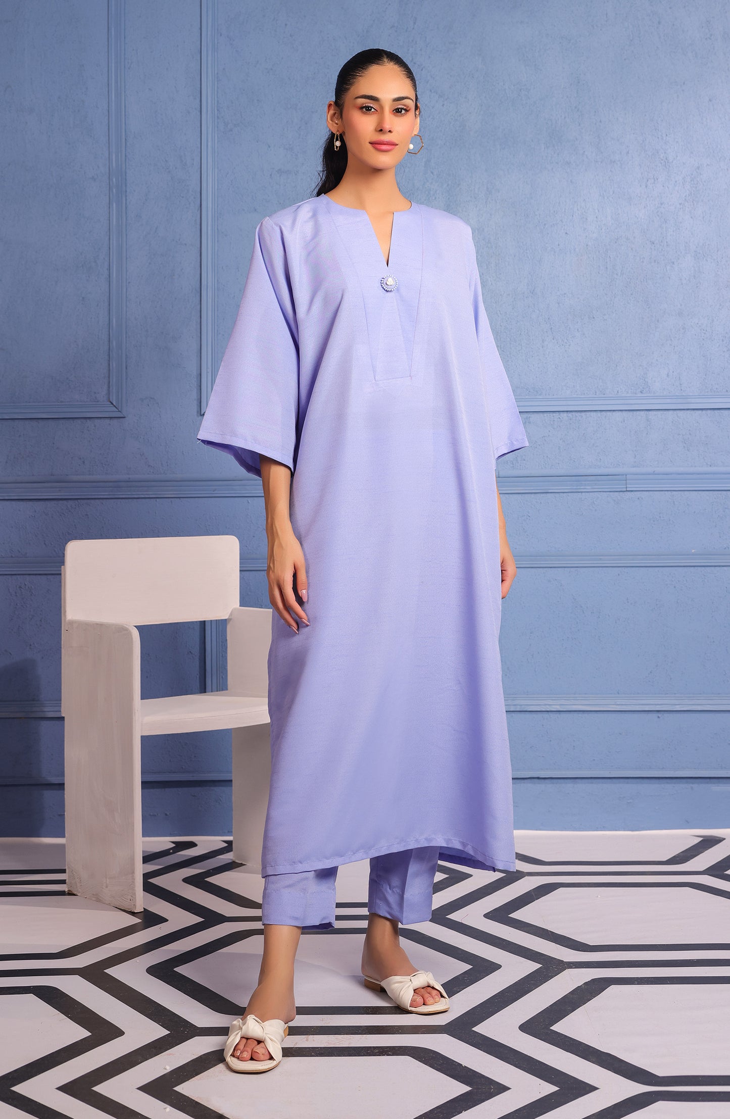 WRHR23S-2019 RAW SILK  READY TO WEAR SHIRT PANTS