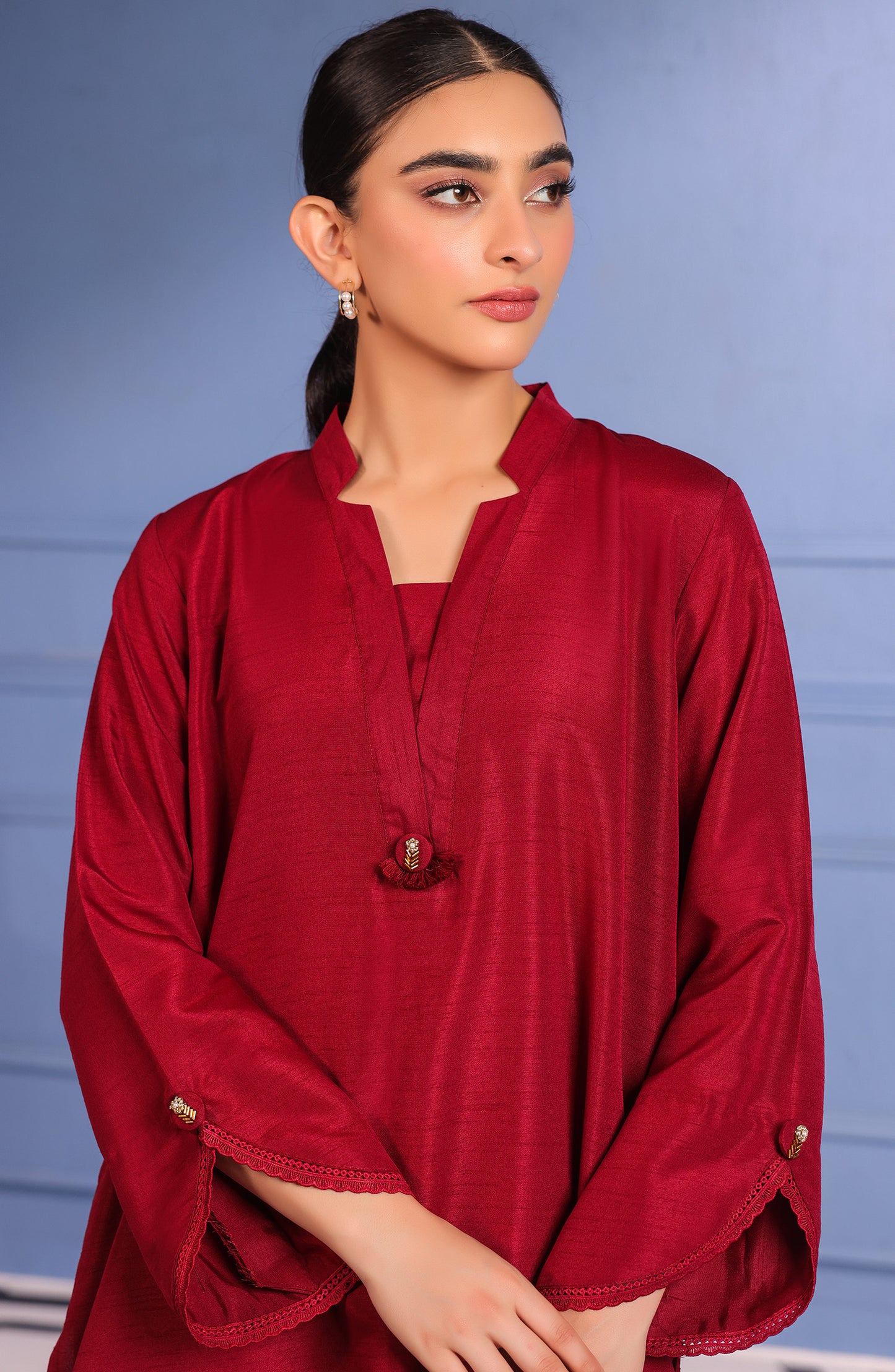 WRHR23S-2022 RAW SILK  READY TO WEAR SHIRT PANTS