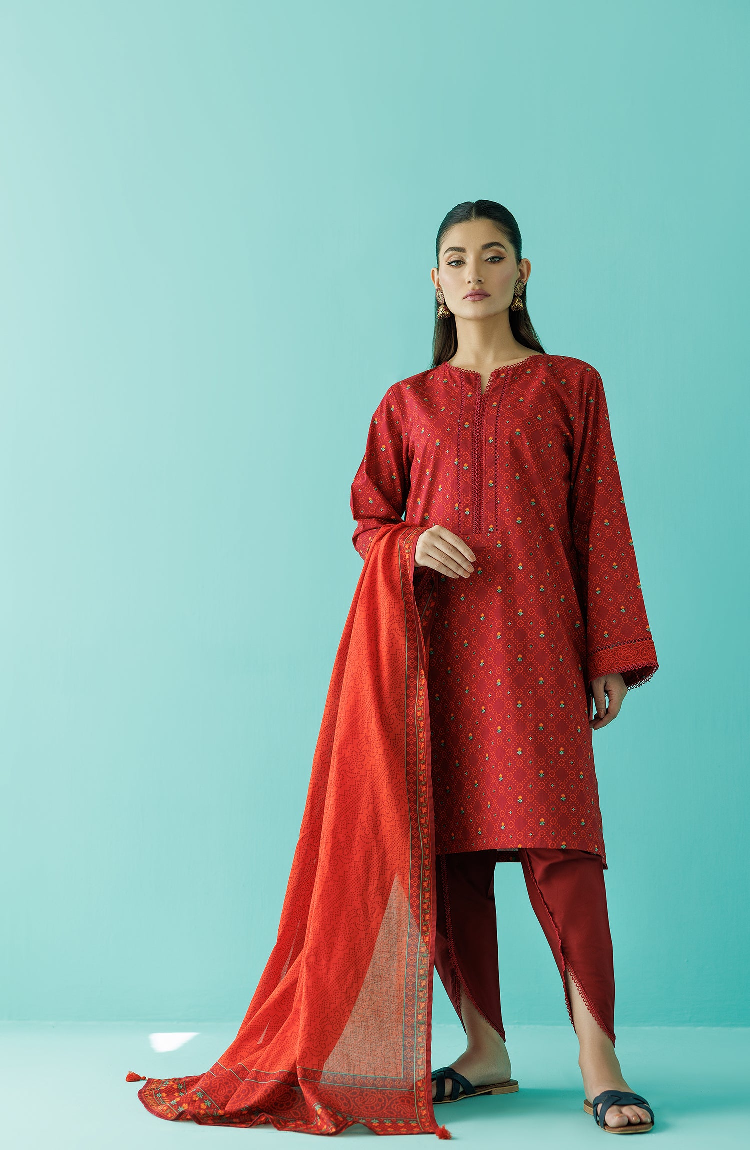 buy online stitched lawn suits for women in Pakistan