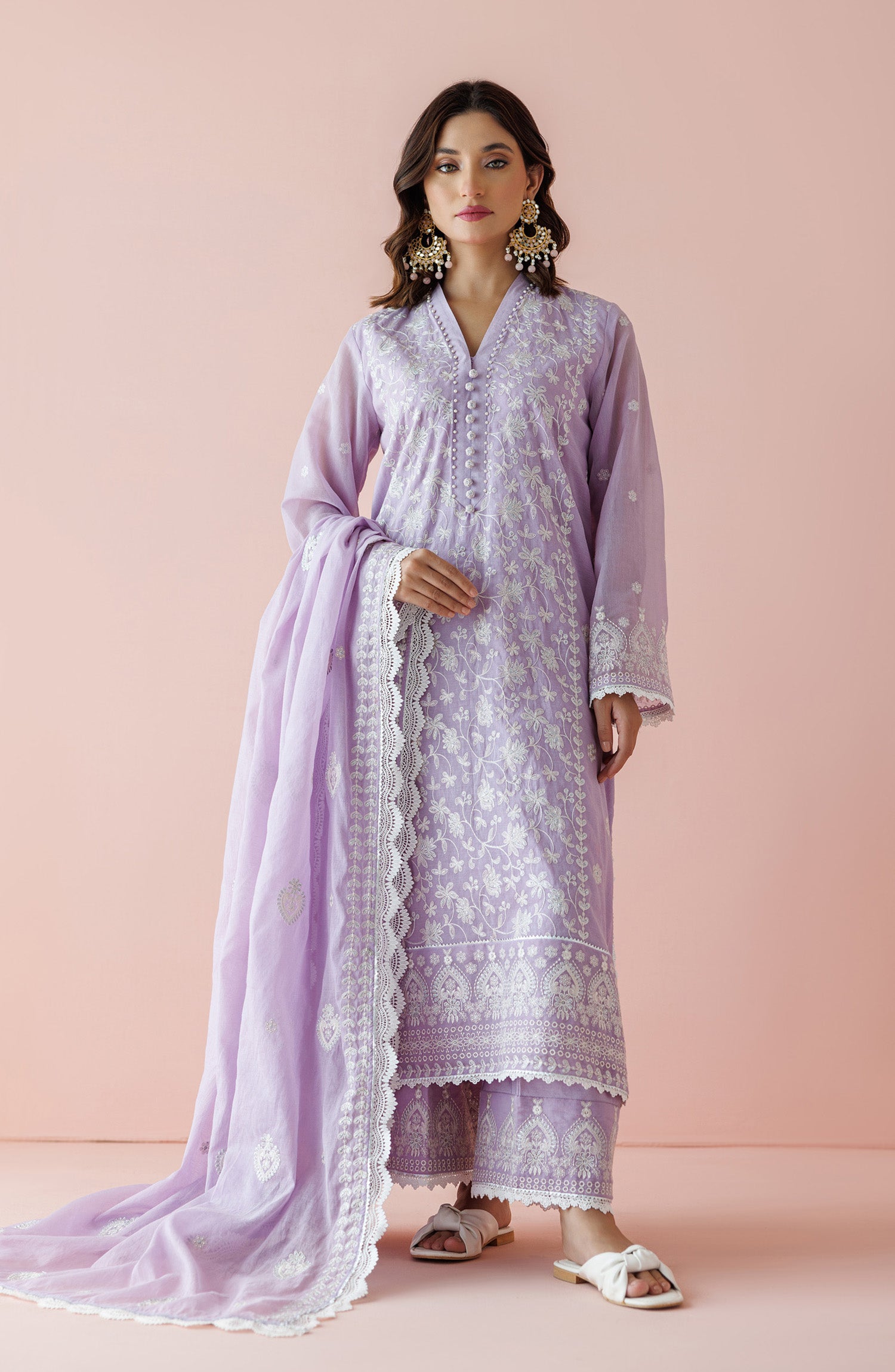 Unstitched | 3 Piece | Chikankari | WRFC24S-3002