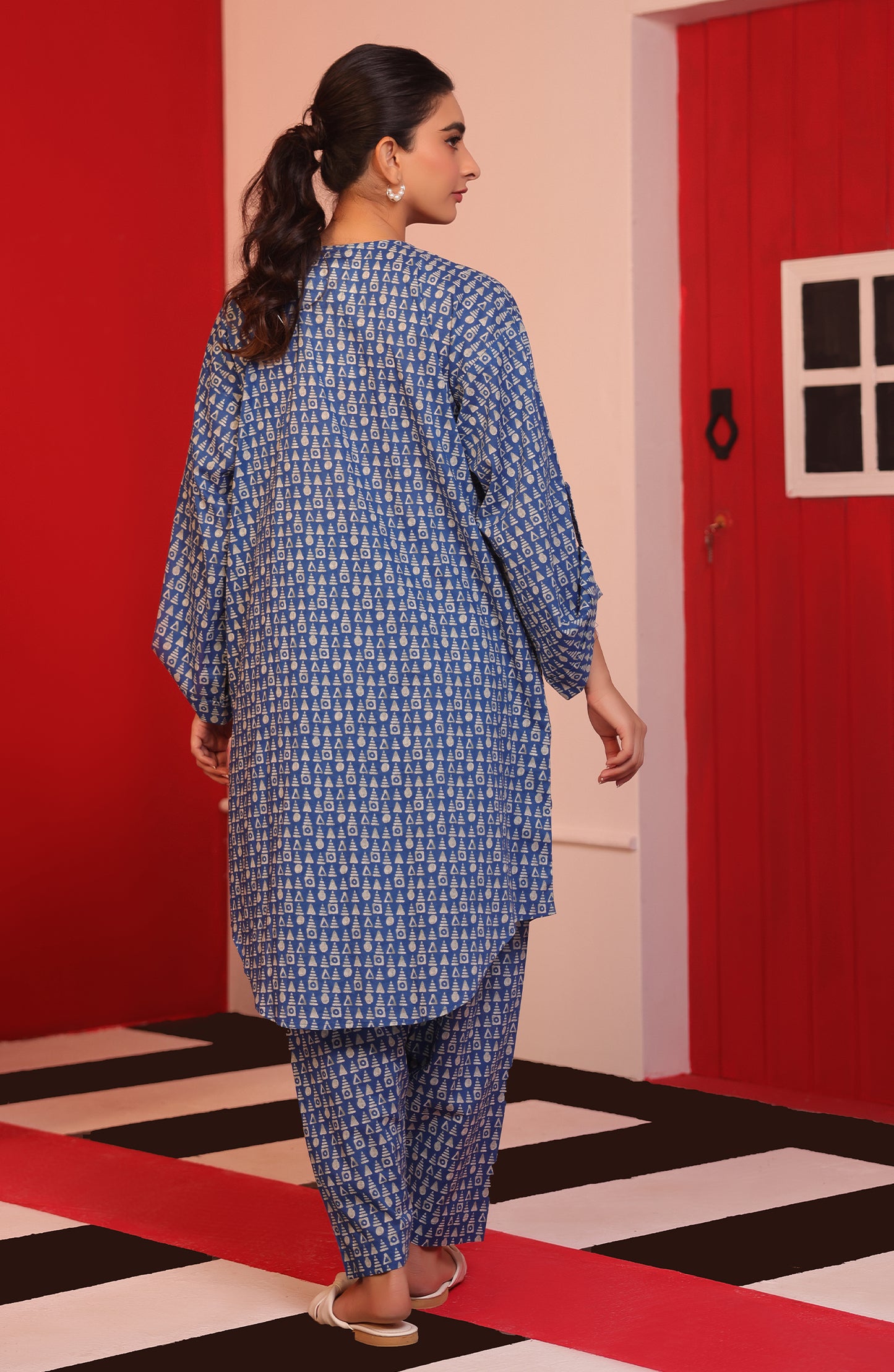 WRCC23W-2042 CAMBRIC Women READY TO WEAR SHIRT PANTS