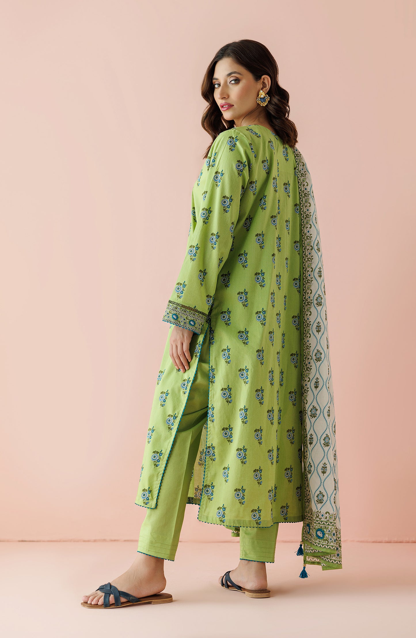 OTL-24-080/S GREEN LAWN Women READY TO WEAR SHIRT DUPATTA PANTS