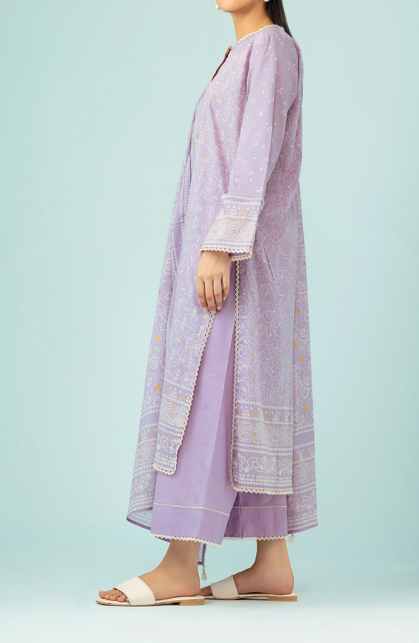 OTL-24-415/U LILAC LAWN Women UNSTITCHED SHIRT DUPATTA PANTS