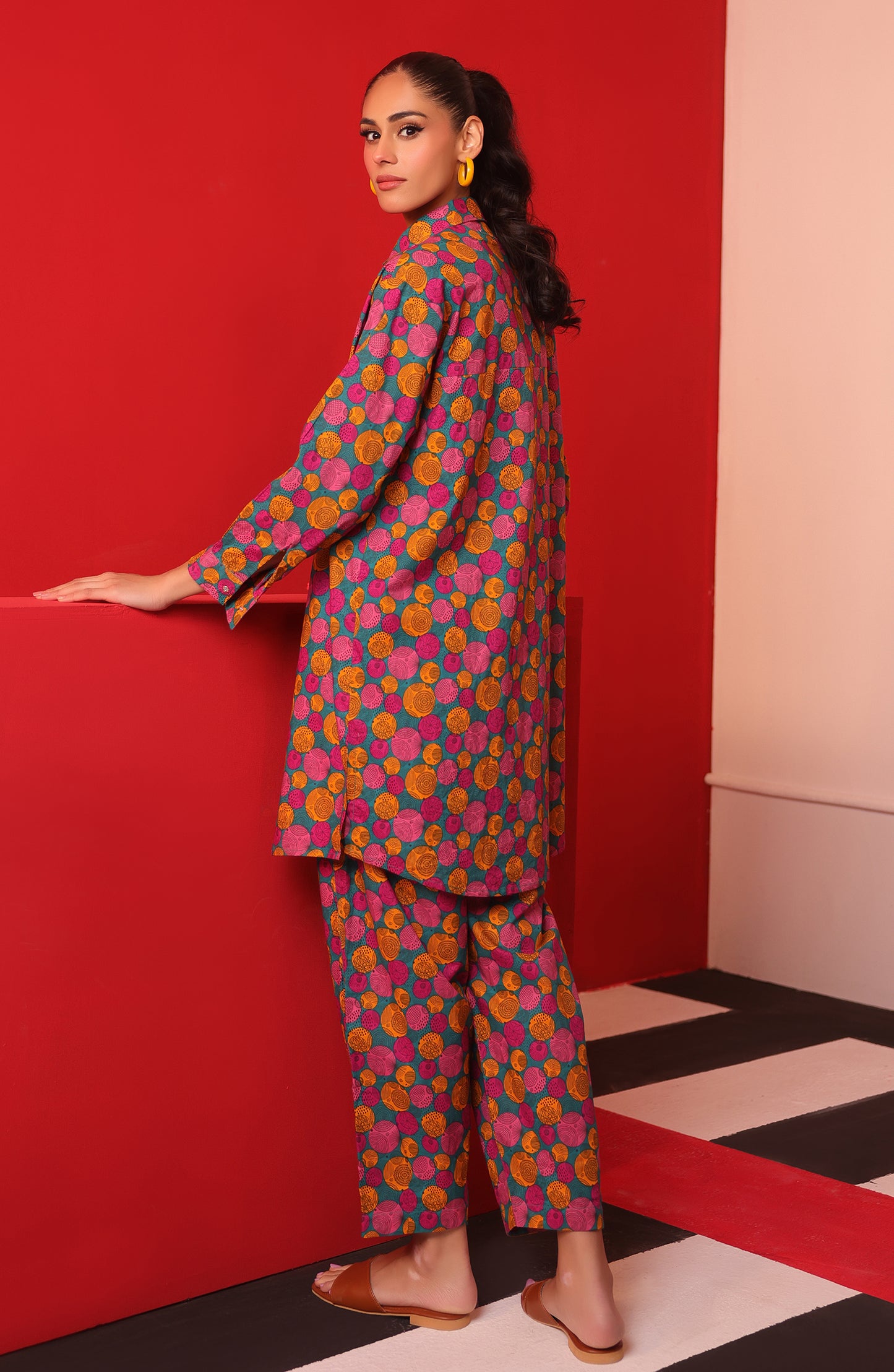 WRCC23W-2050 CAMBRIC Women READY TO WEAR SHIRT PANTS