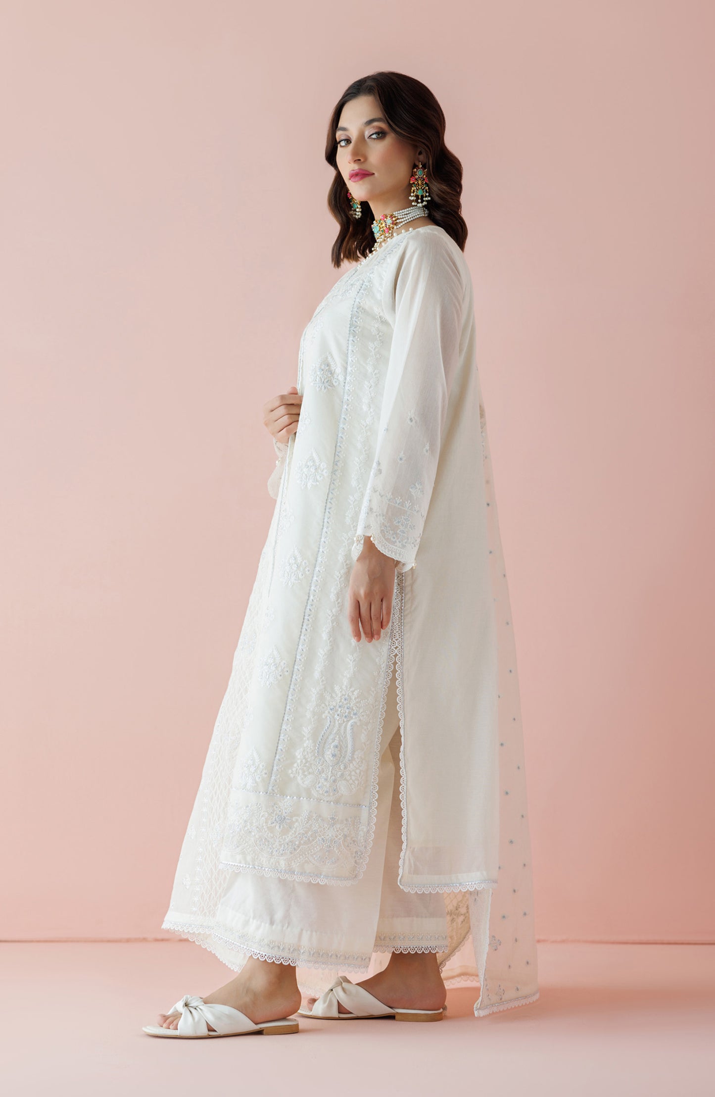 WRFC24S-3001 KORA COTTON Women READY TO WEAR SHIRT DUPATTA PANTS