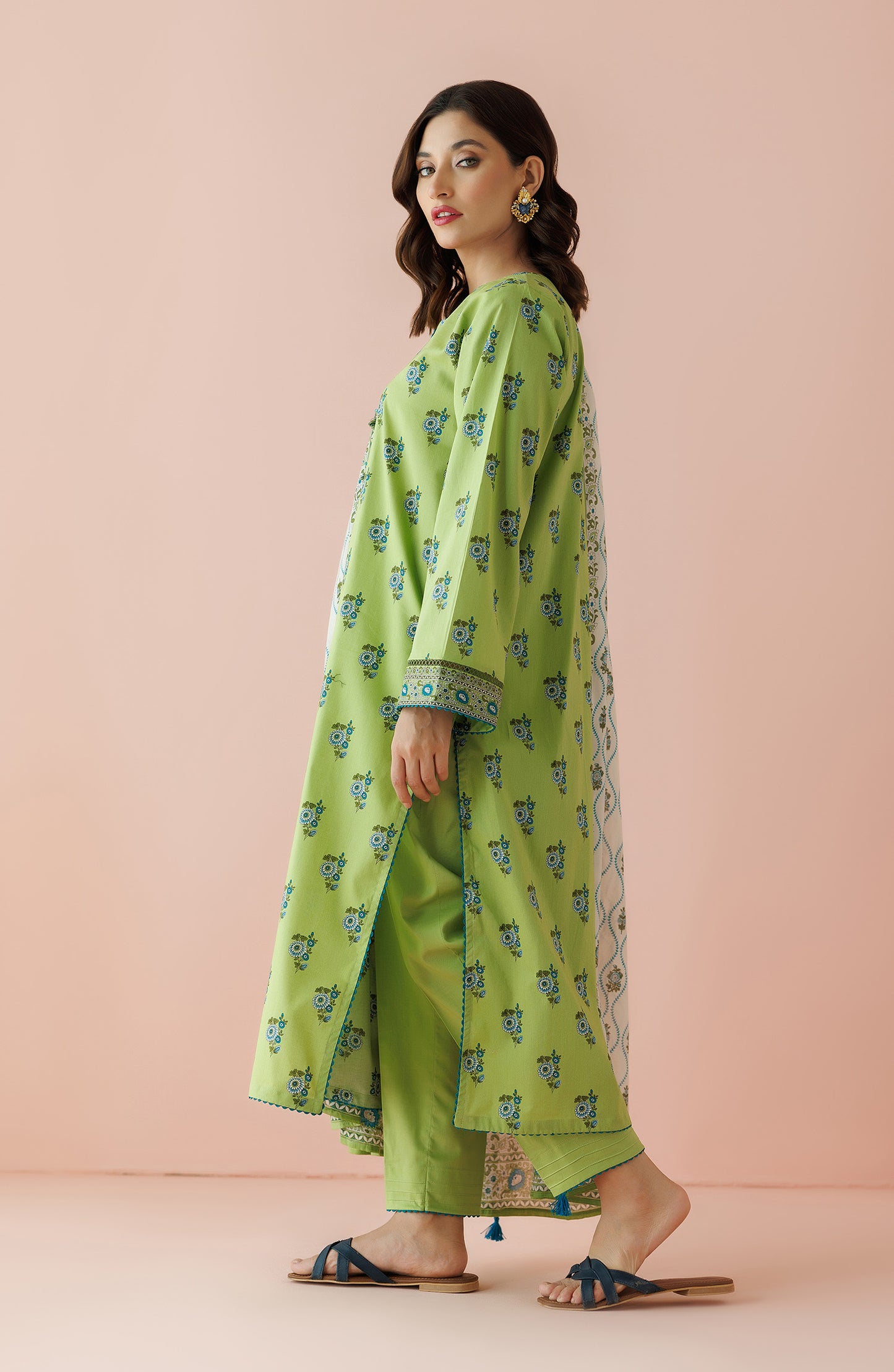OTL-24-080/S GREEN LAWN Women READY TO WEAR SHIRT DUPATTA PANTS