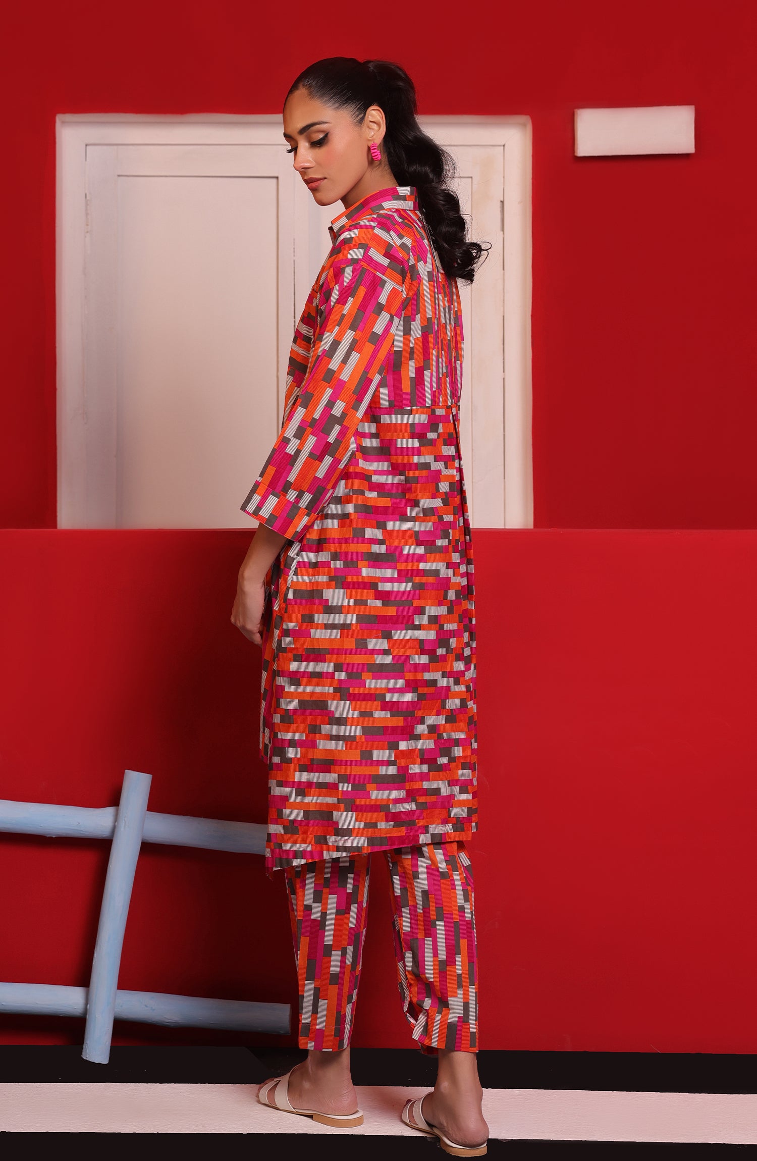 WRCC23W-2040 CAMBRIC Women READY TO WEAR SHIRT PANTS