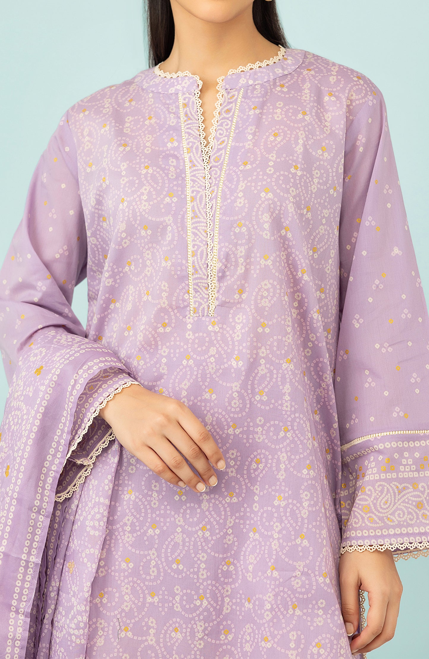 OTL-24-415/U LILAC LAWN Women UNSTITCHED SHIRT DUPATTA PANTS