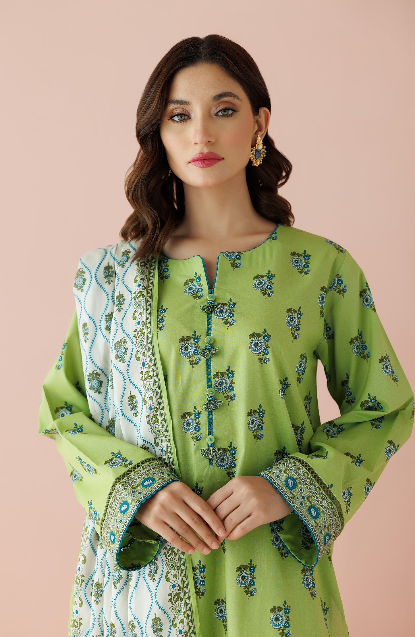 OTL-24-080/S GREEN LAWN Women READY TO WEAR SHIRT DUPATTA PANTS