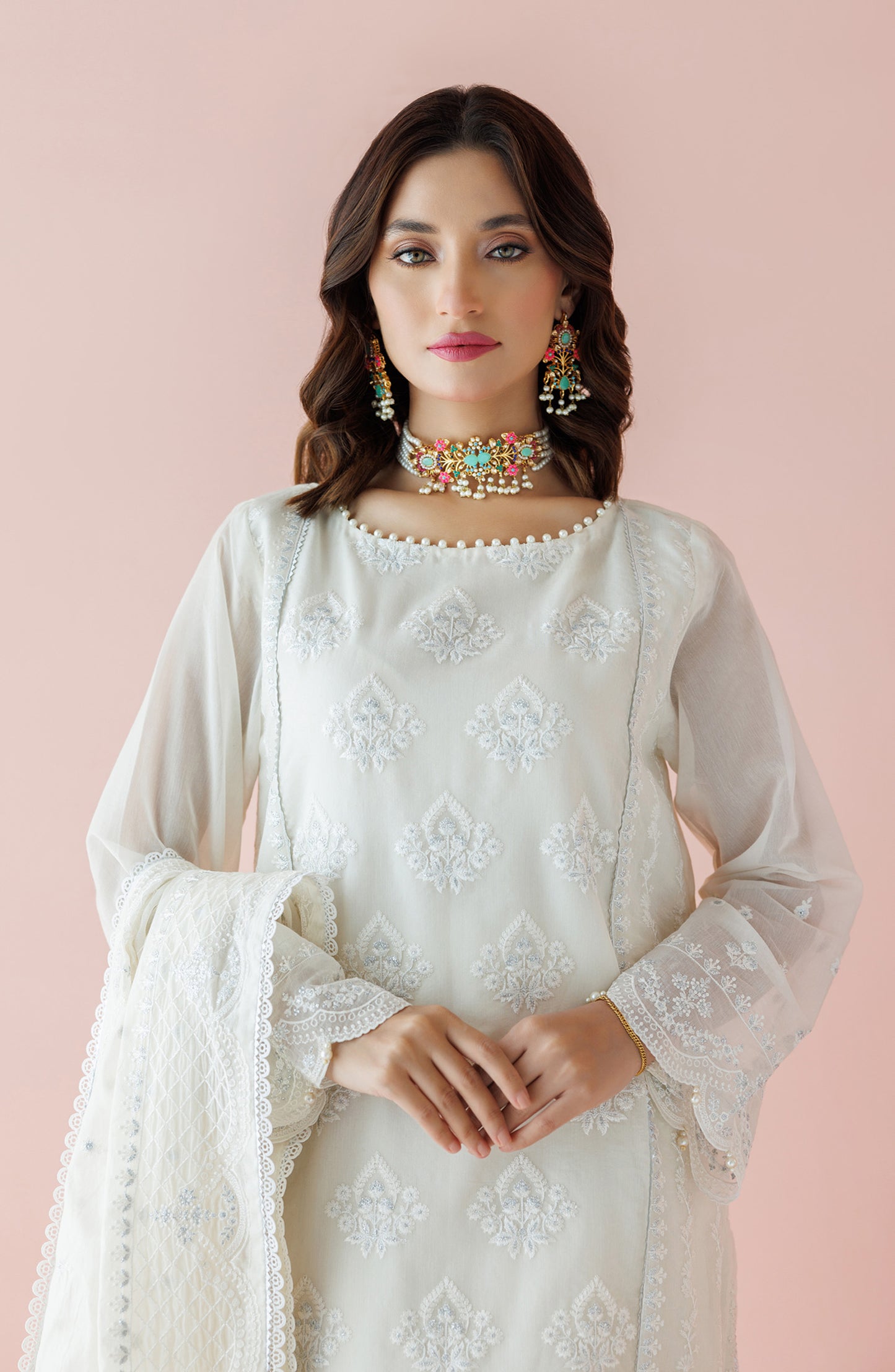 WRFC24S-3001 KORA COTTON Women READY TO WEAR SHIRT DUPATTA PANTS