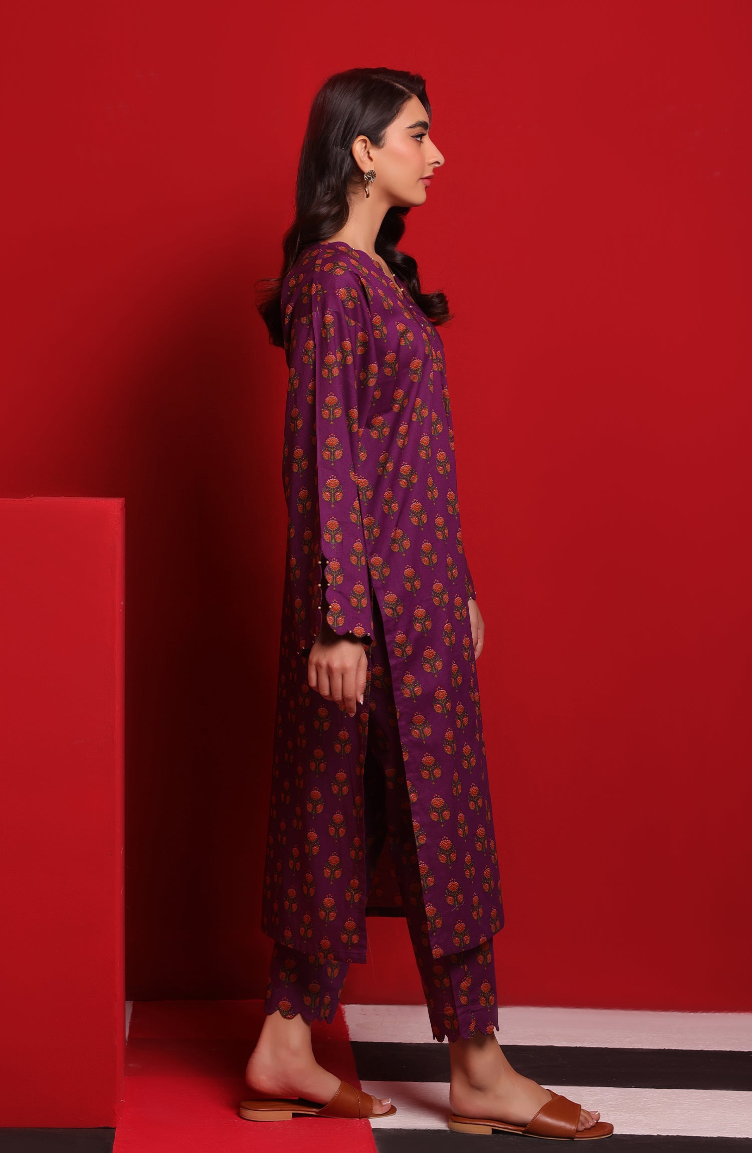 WRCC23W-2092 CAMBRIC Women READY TO WEAR SHIRT PANTS