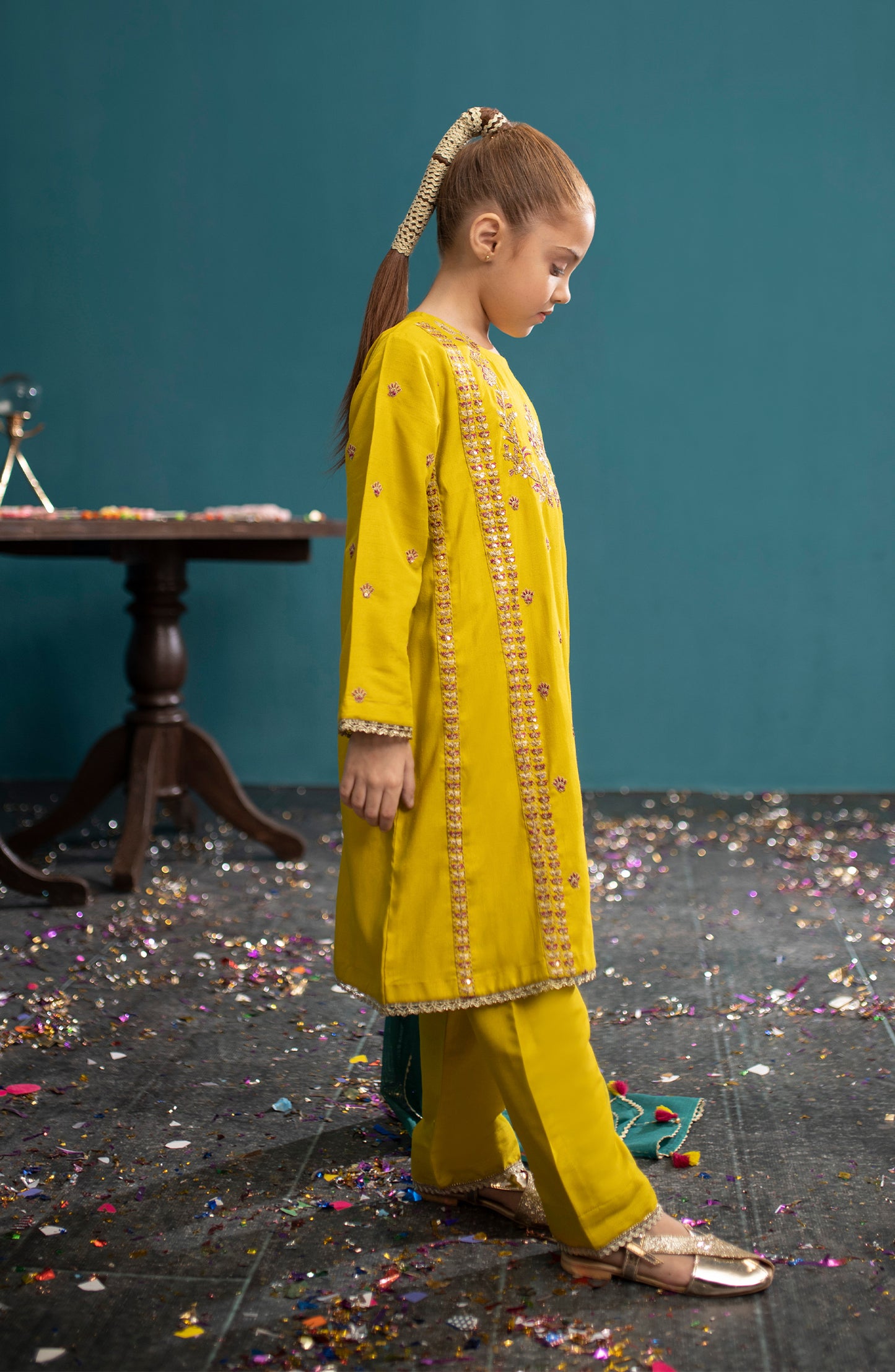 GRFR23W-3011 RAW SILK  READY TO WEAR SHIRT DUPATTA PANTS
