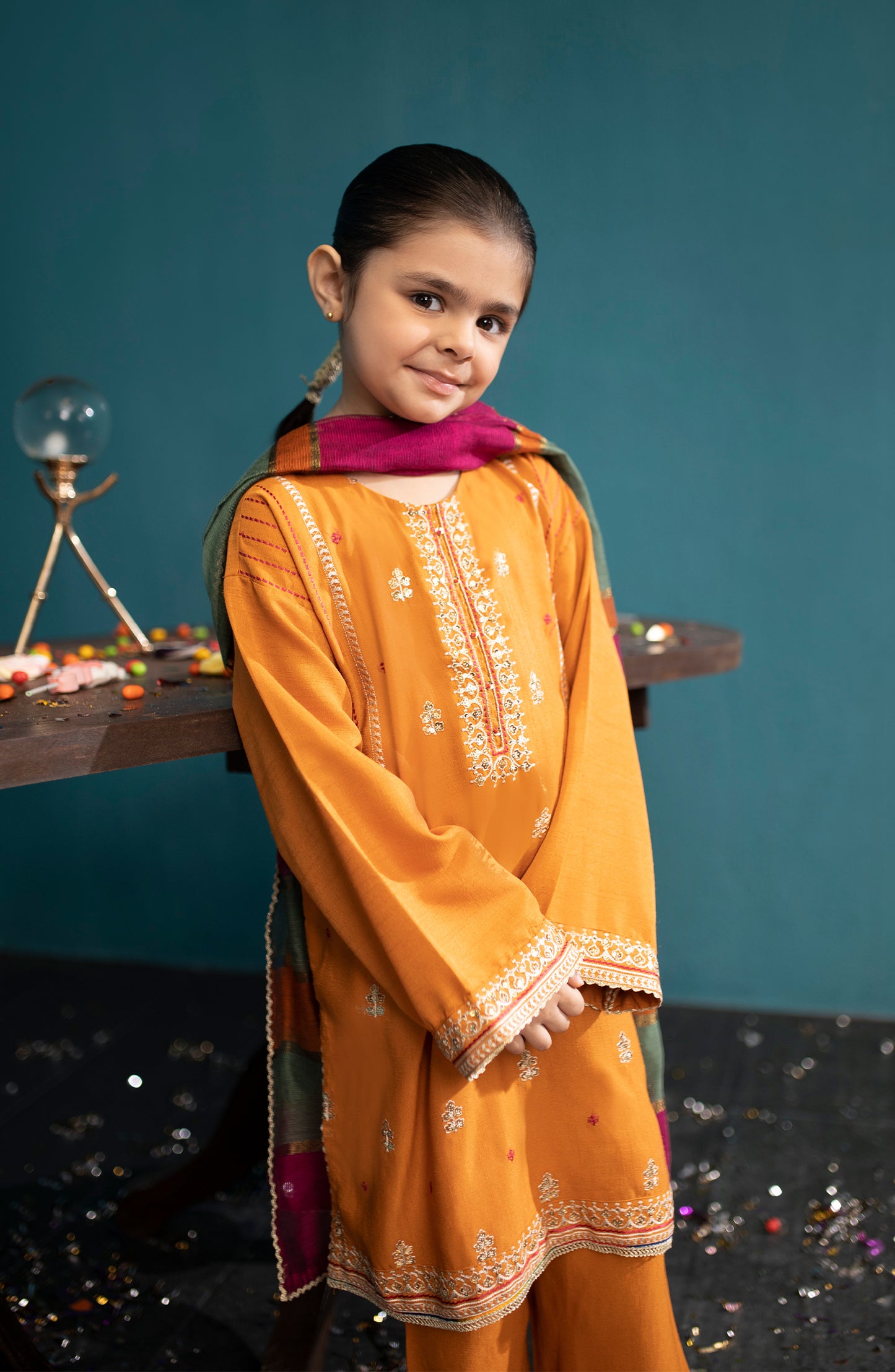 GRFR23W-3010 RAW SILK  READY TO WEAR SHIRT DUPATTA PANTS
