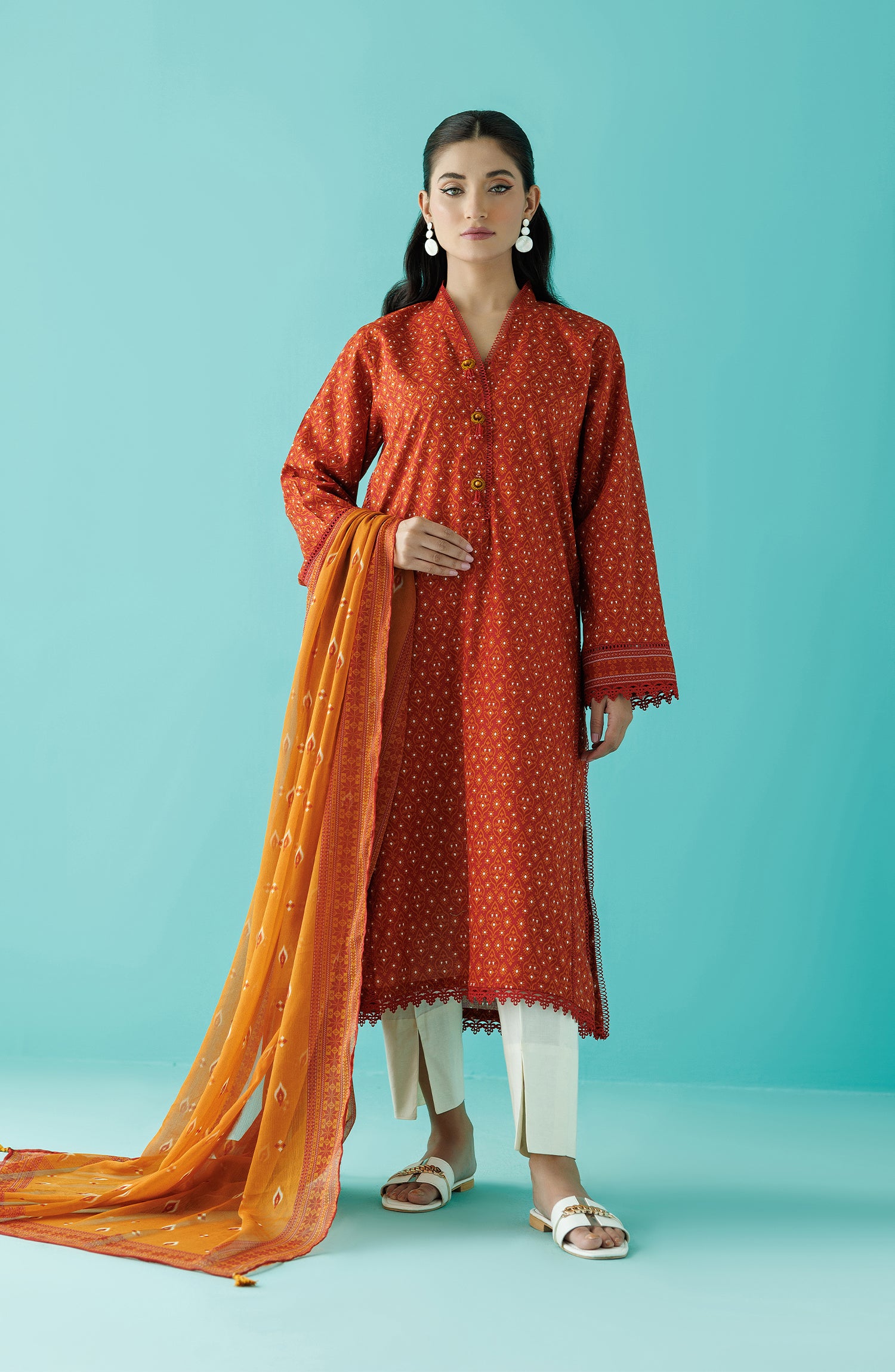 Stitched | 2 Piece | Premium Printed Lawn | NRDS-24-019