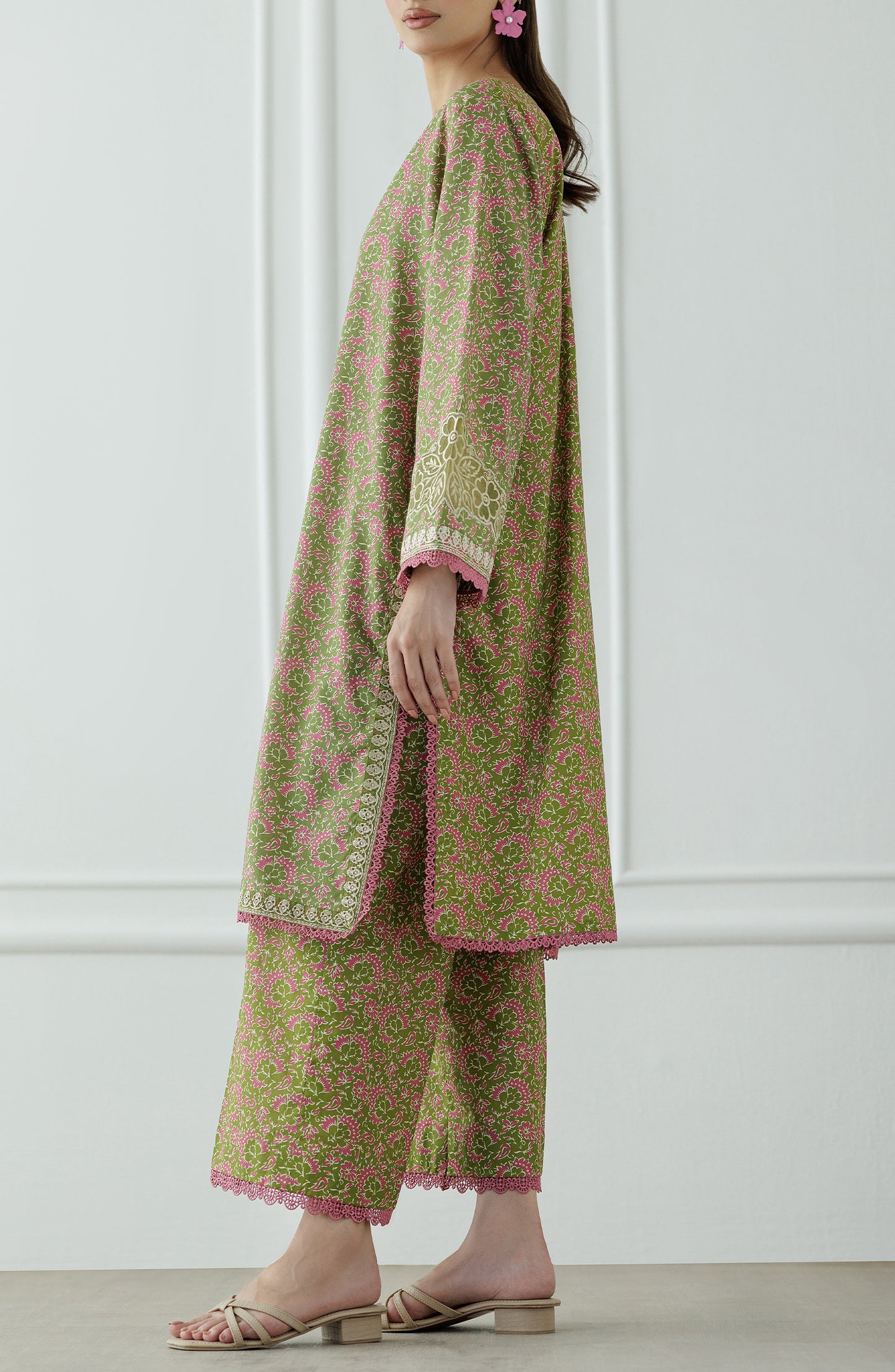 Stitched | 2 Piece | Embroidered | Cambric Shirt | WRCC25S-2045/S GREEN