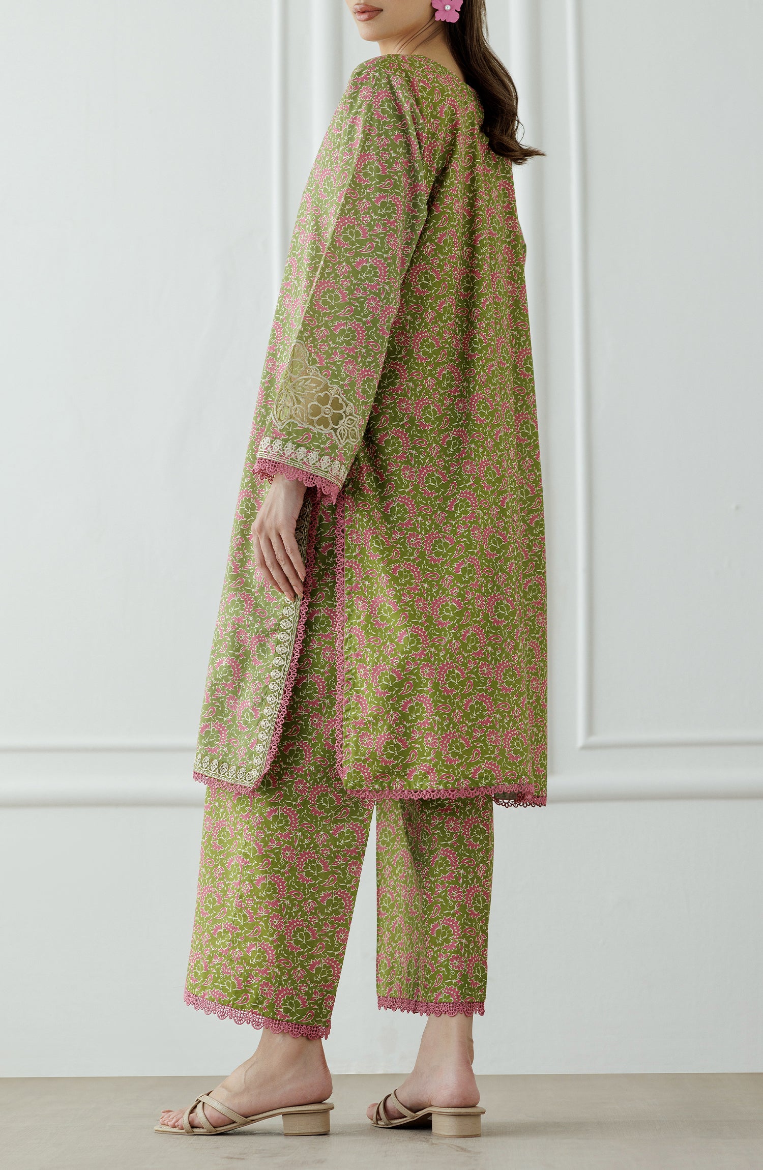 Stitched | 2 Piece | Embroidered | Cambric Shirt | WRCC25S-2045/S GREEN