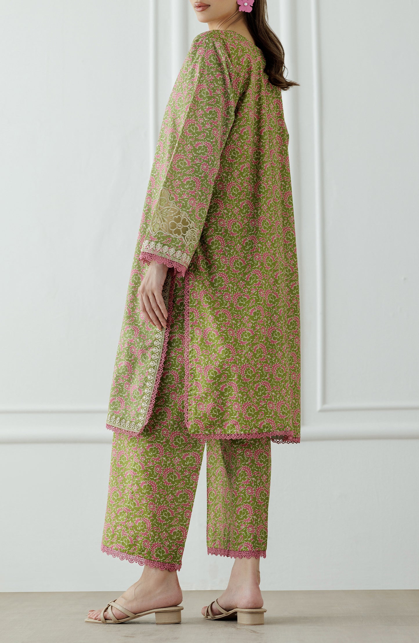 Stitched | 2 Piece | Embroidered | Cambric Shirt | WRCC25S-2045/S GREEN