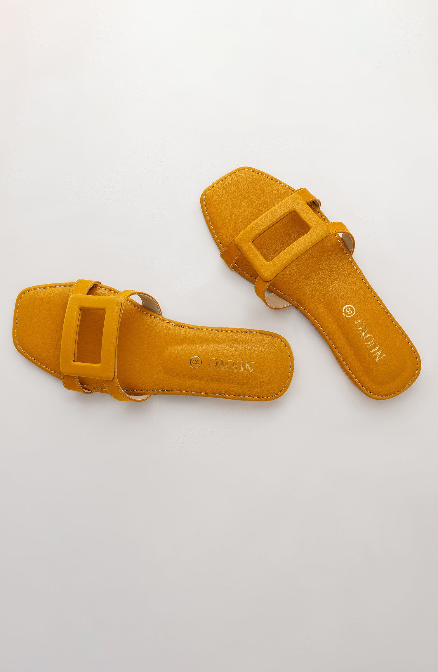 WAFF23W-1005 MUSTARD MIX  FOOTWEAR FLAT SANDALS