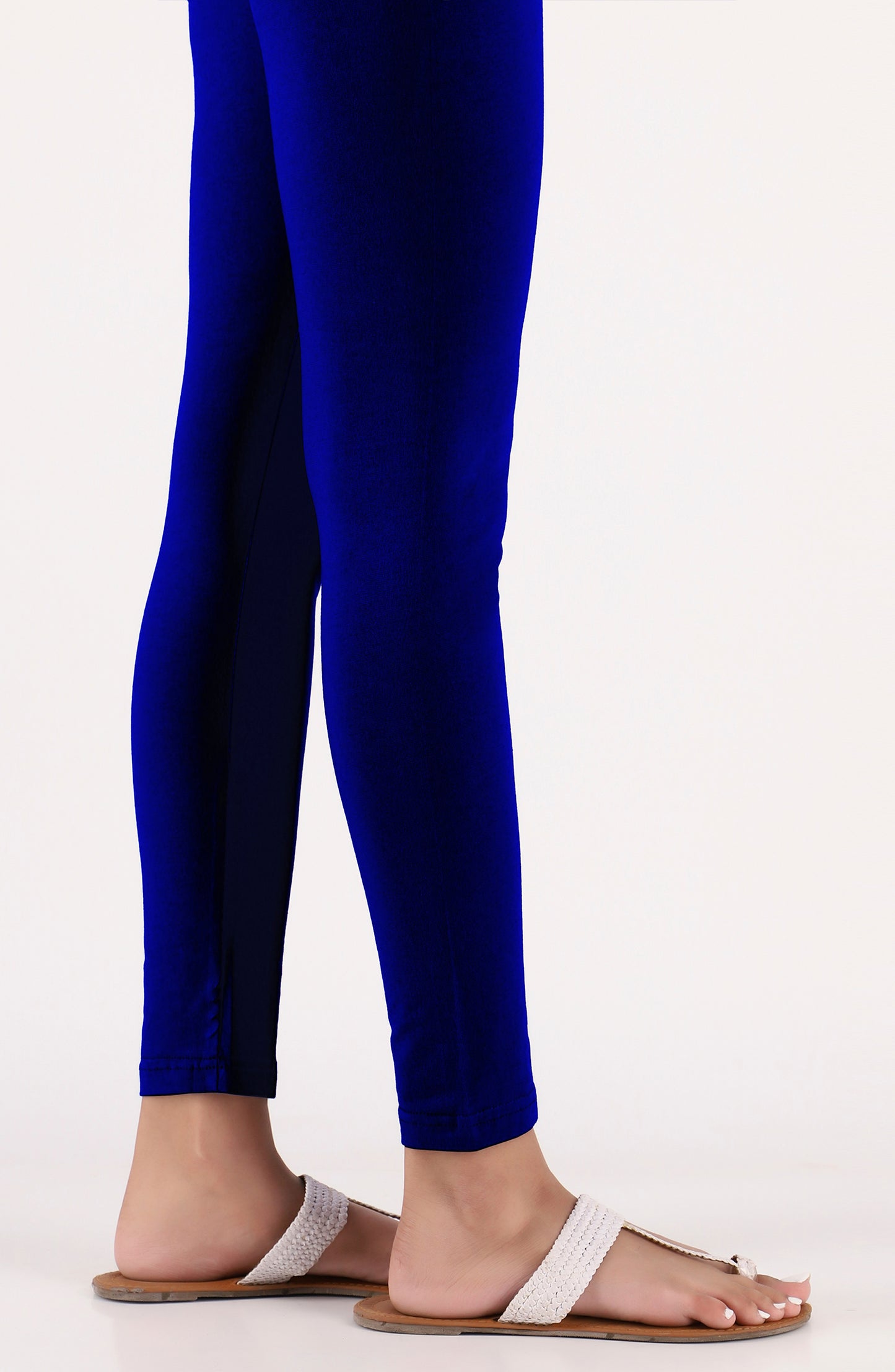 NB-TG-PL-23-003 BLUE COTTON JERSEY SCTIGHTS STITCHED BOTTOMS TIGHTS