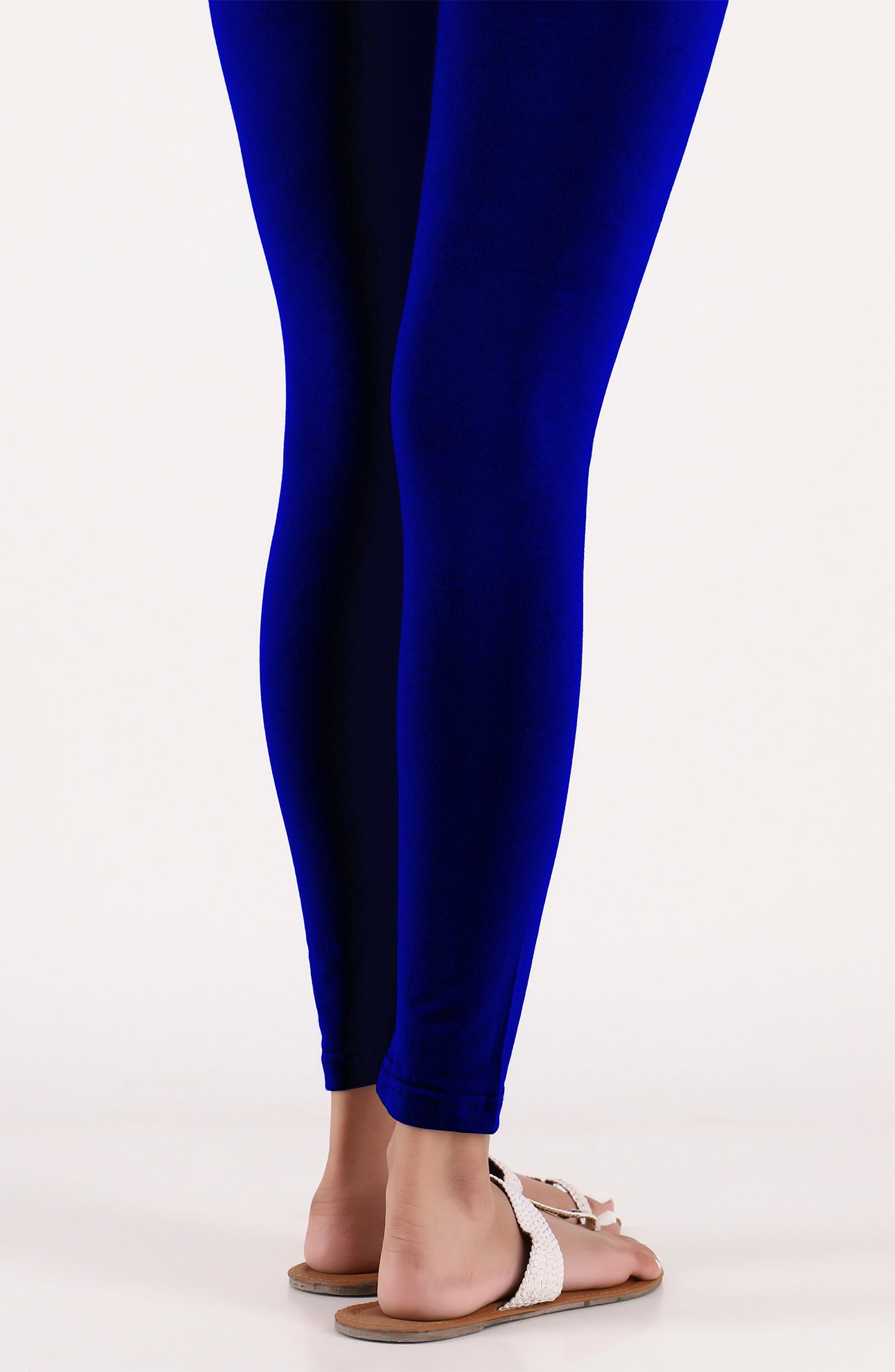 NB-TG-PL-23-003 BLUE COTTON JERSEY SCTIGHTS STITCHED BOTTOMS TIGHTS