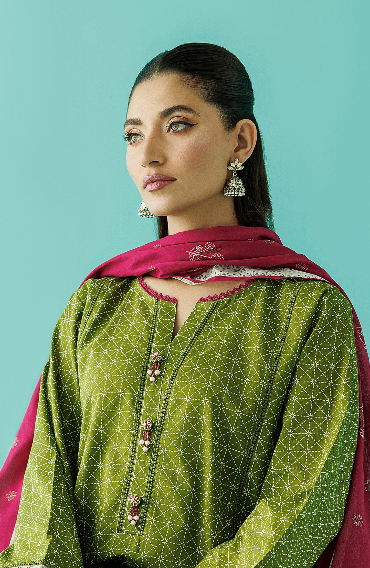 OTL-24-086/S GREEN LAWN Women READY TO WEAR SHIRT DUPATTA PANTS