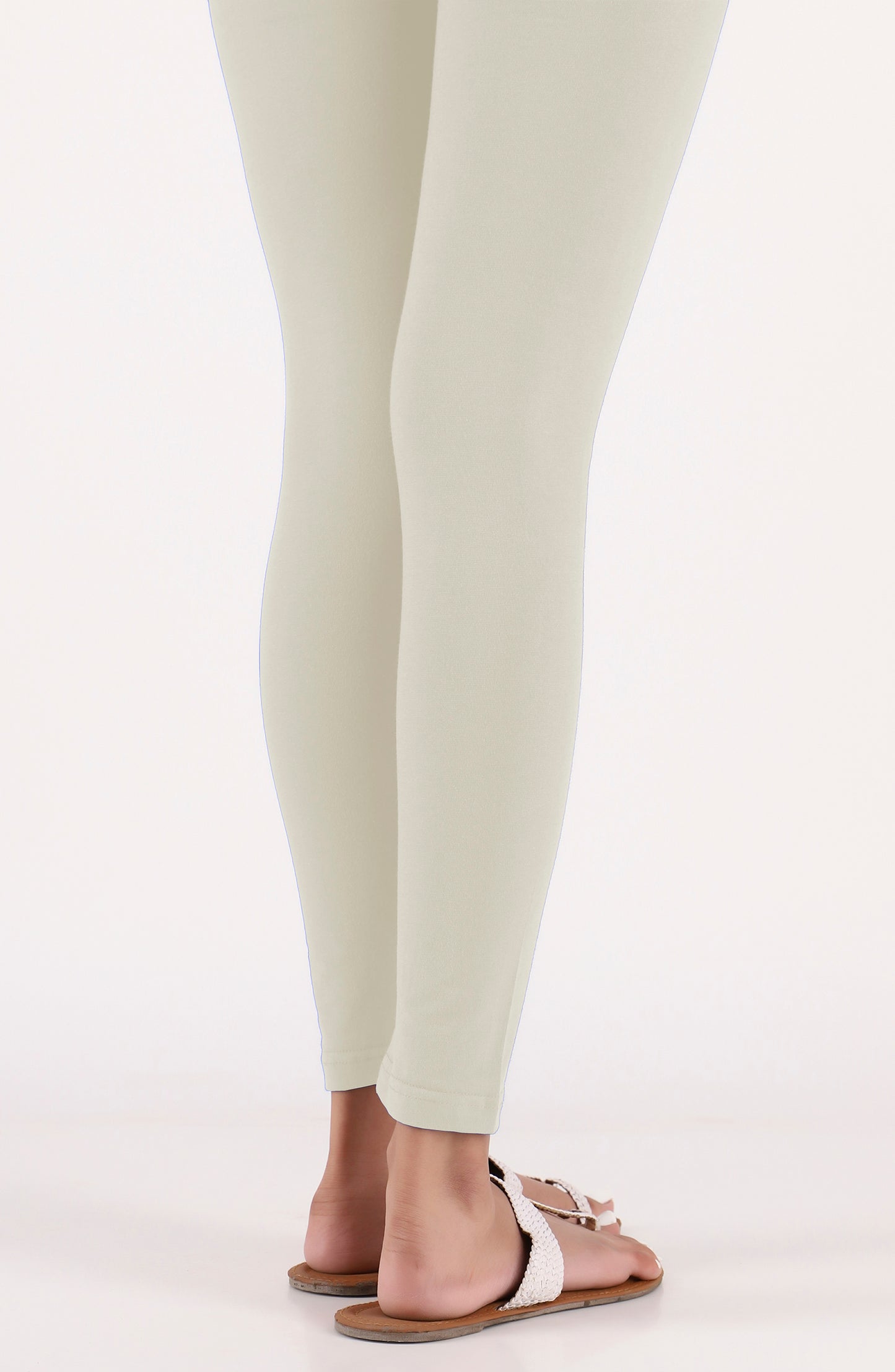 GB-TG-PL-23-004 CREAM COTTON JERSEY SCTIGHTS STITCHED BOTTOMS TIGHTS