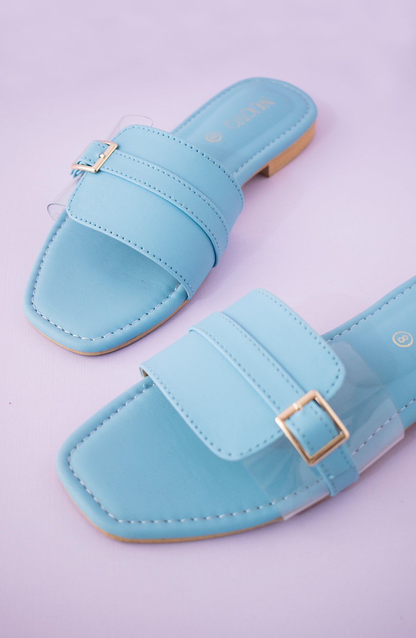 ORFS-99 L-BLUE MIX  FOOTWEAR FLAT SANDALS