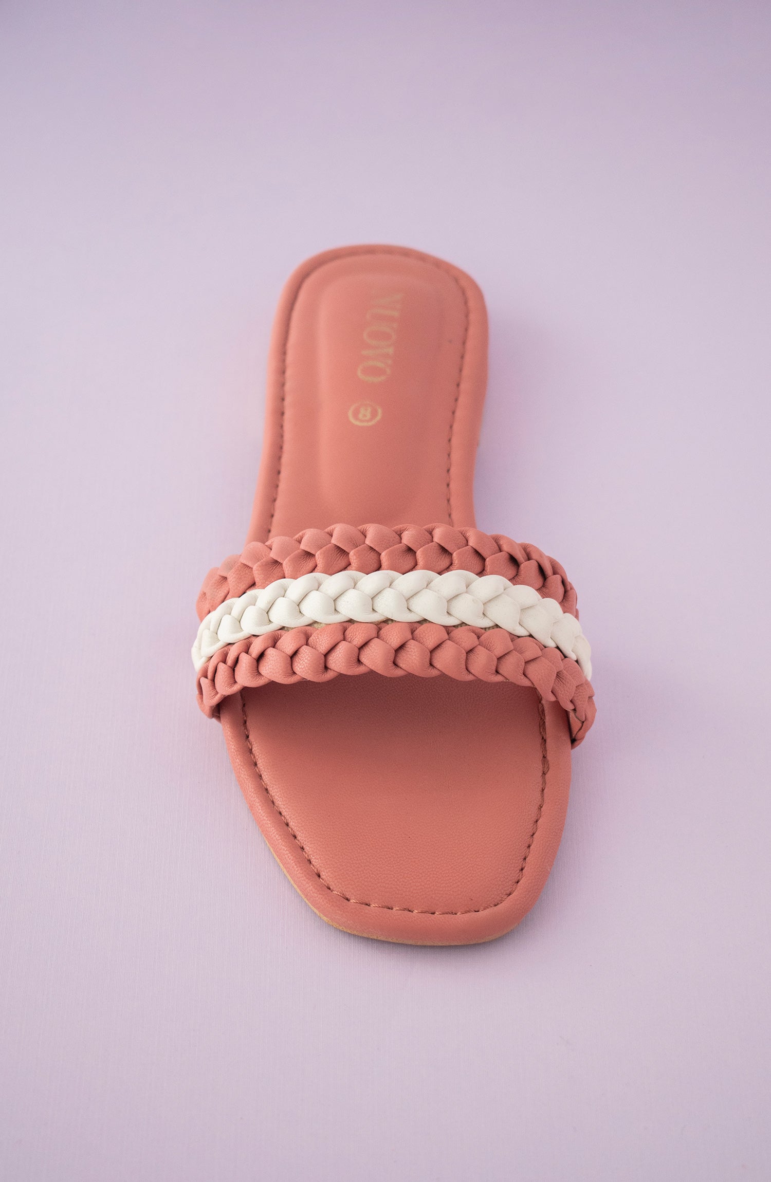 ORFS-102 PINK MIX  FOOTWEAR FLAT SANDALS