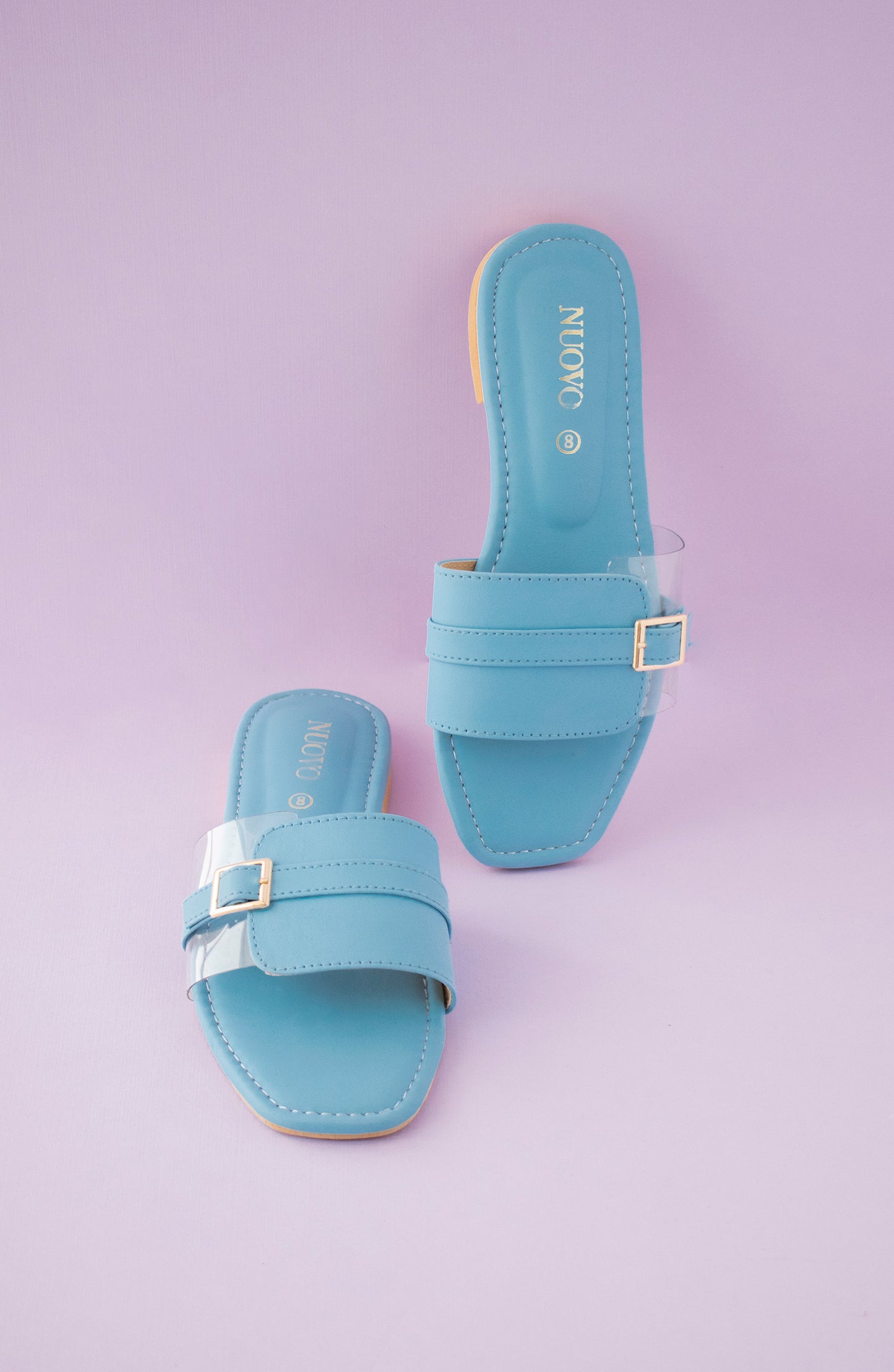 ORFS-99 L-BLUE MIX  FOOTWEAR FLAT SANDALS