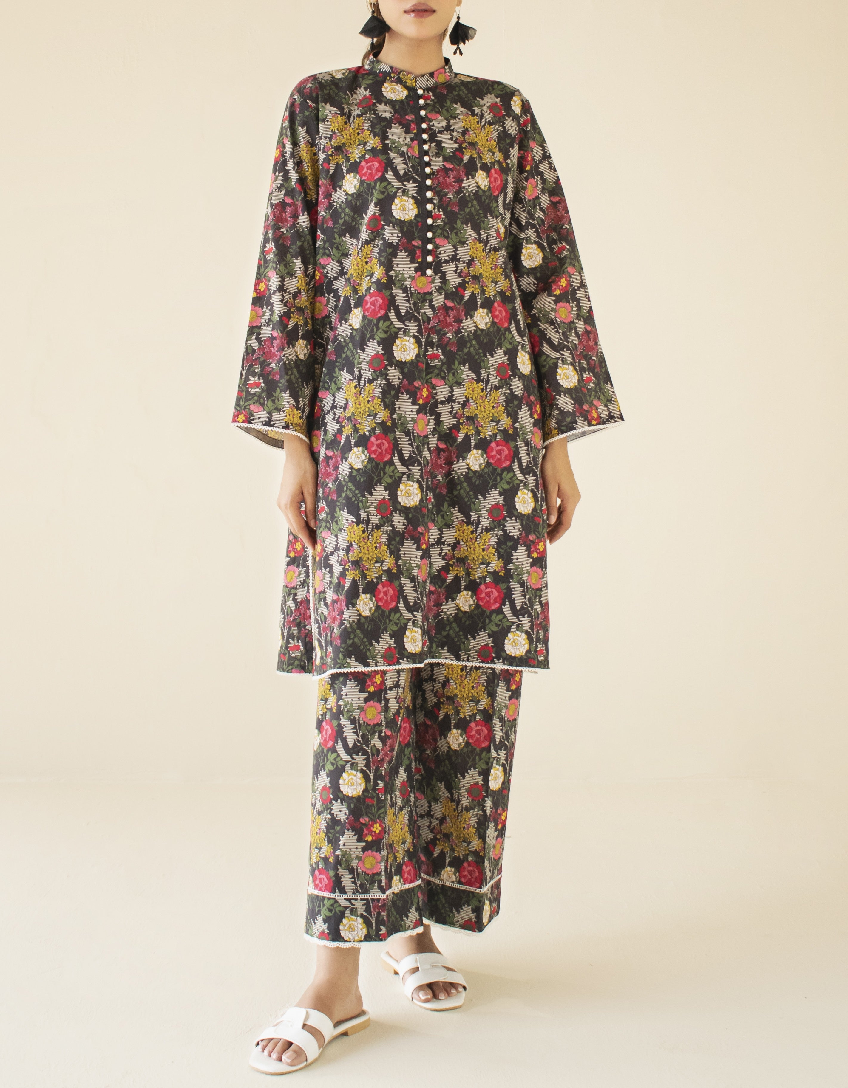 Stitched Printed Shirt & Pant - 2 Piece (Co-ord Set) - WRCK24W-2004