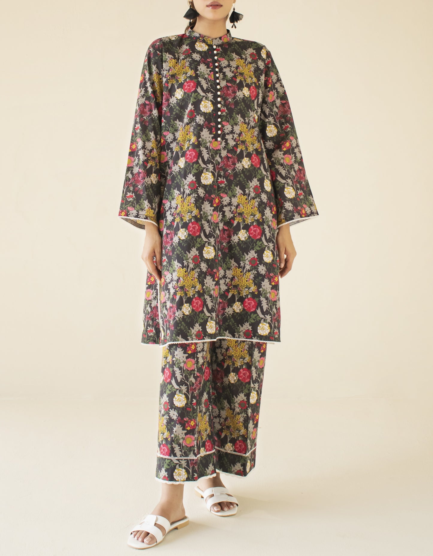 Stitched Printed Shirt & Pant - 2 Piece (Co-ord Set) - WRCK24W-2004