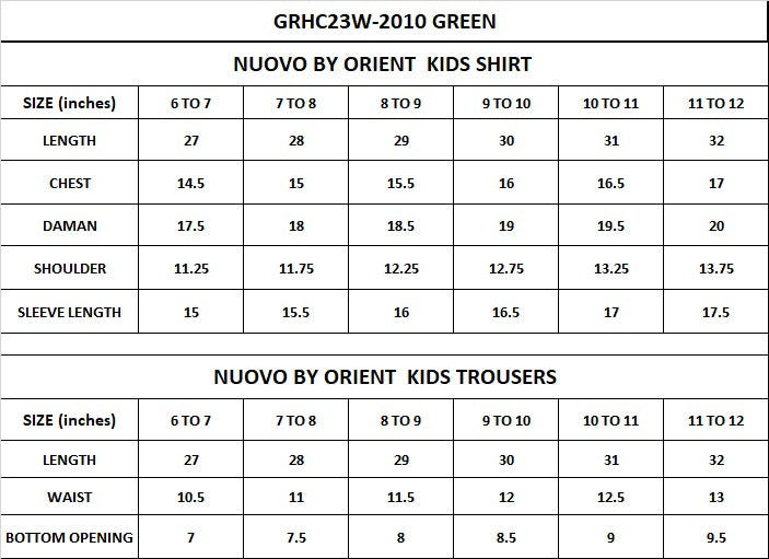 GRHC23W-2010 CAMBRIC  READY TO WEAR SHIRT PANTS
