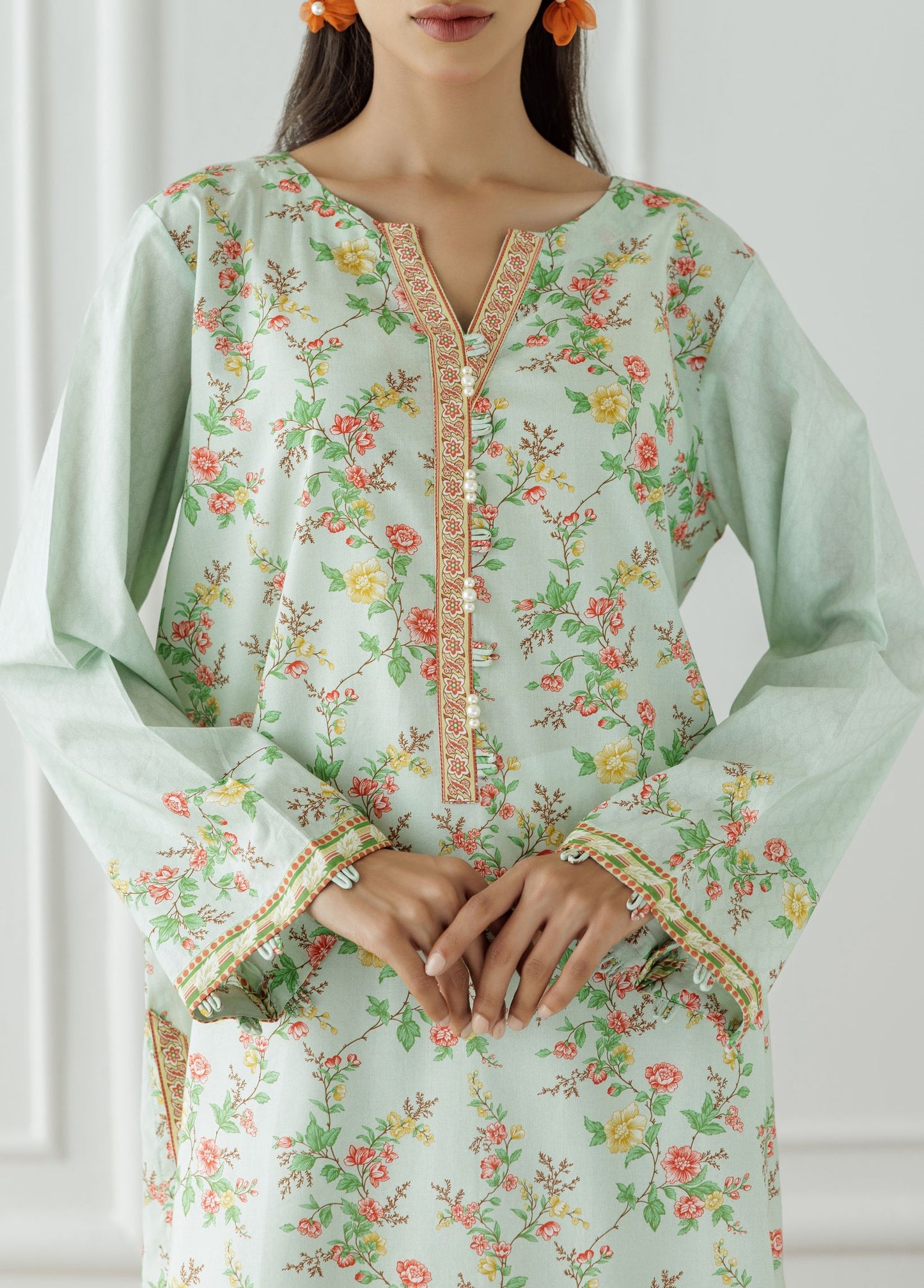 UNSTITCHED Printed Lawn Shirt - 1 Piece - HCS-24-100