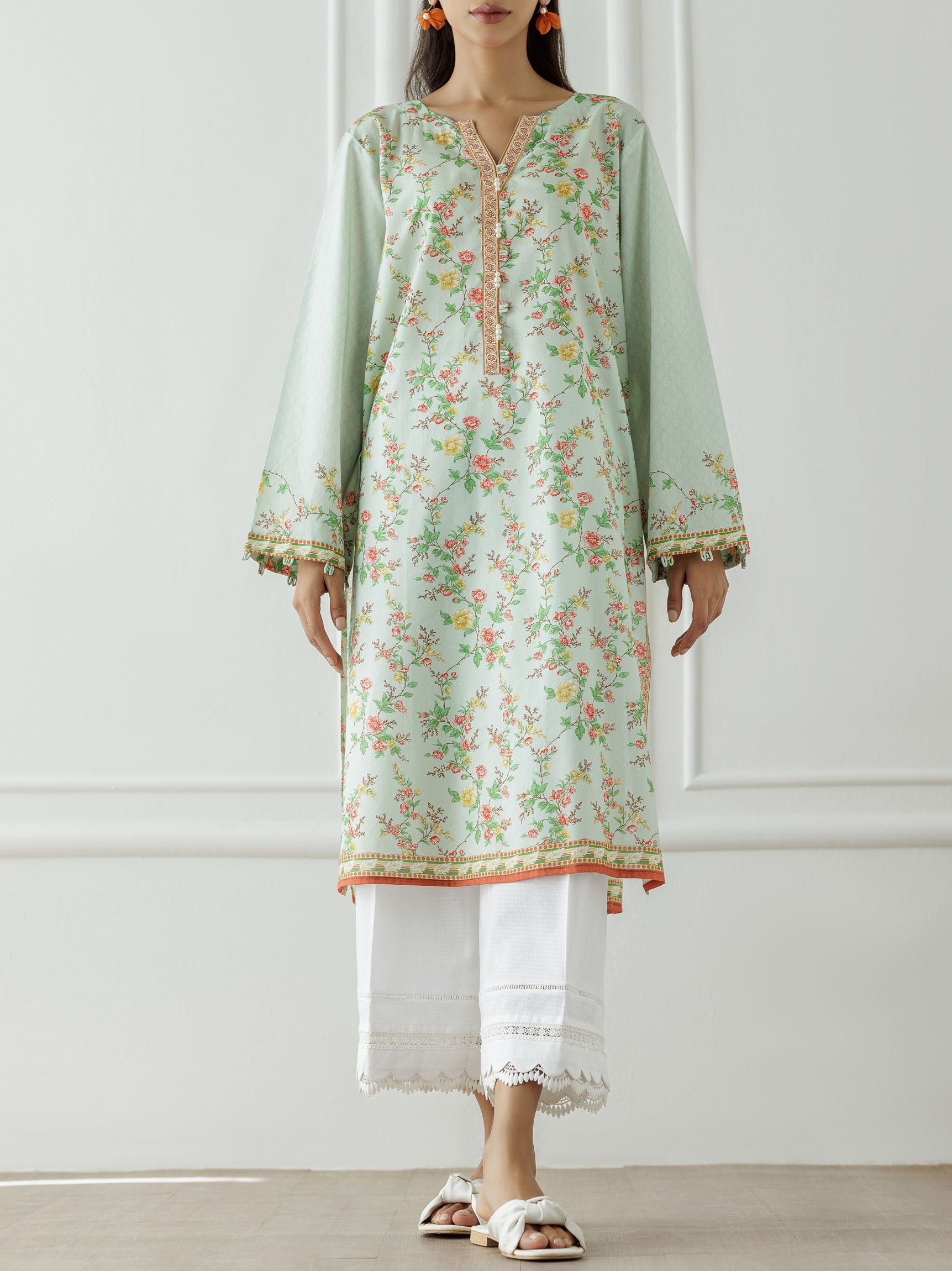 UNSTITCHED Printed Lawn Shirt - 1 Piece - HCS-24-100