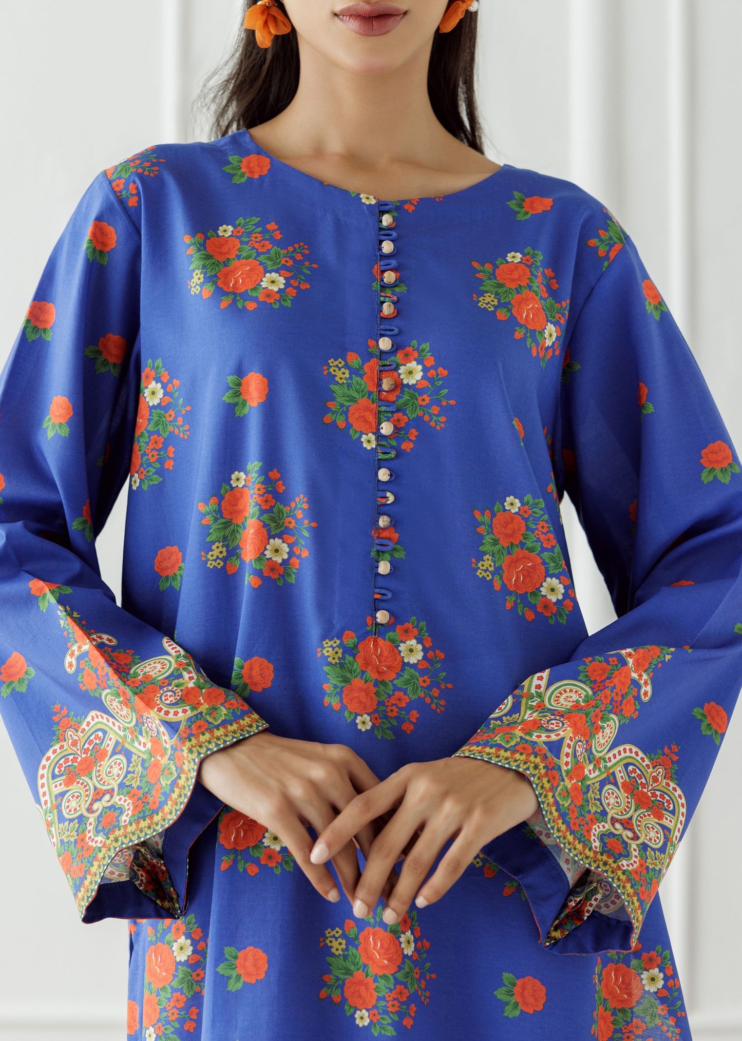 UNSTITCHED Printed Lawn Shirt - 1 Piece - HCS-24-104