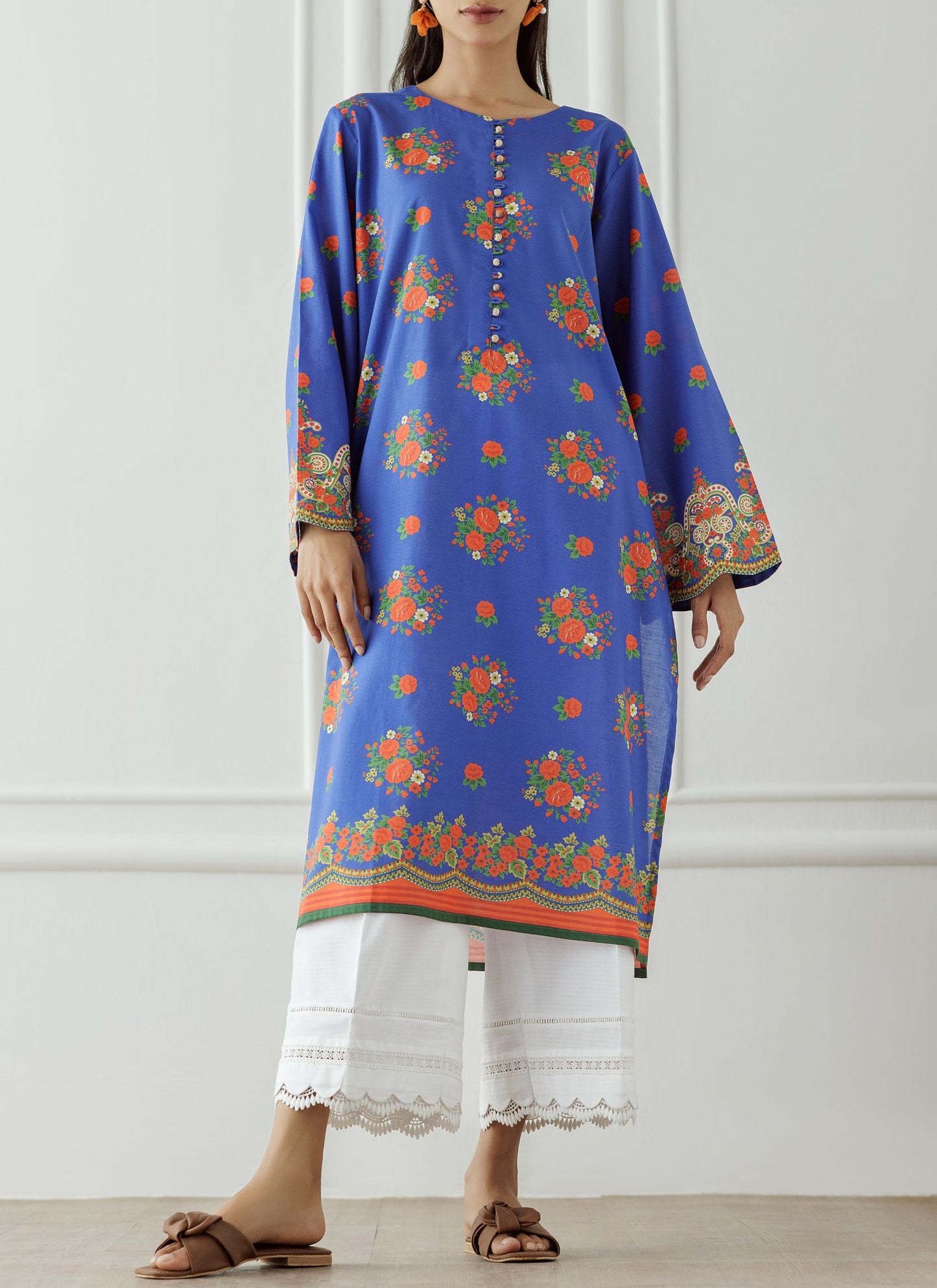UNSTITCHED Printed Lawn Shirt - 1 Piece - HCS-24-104